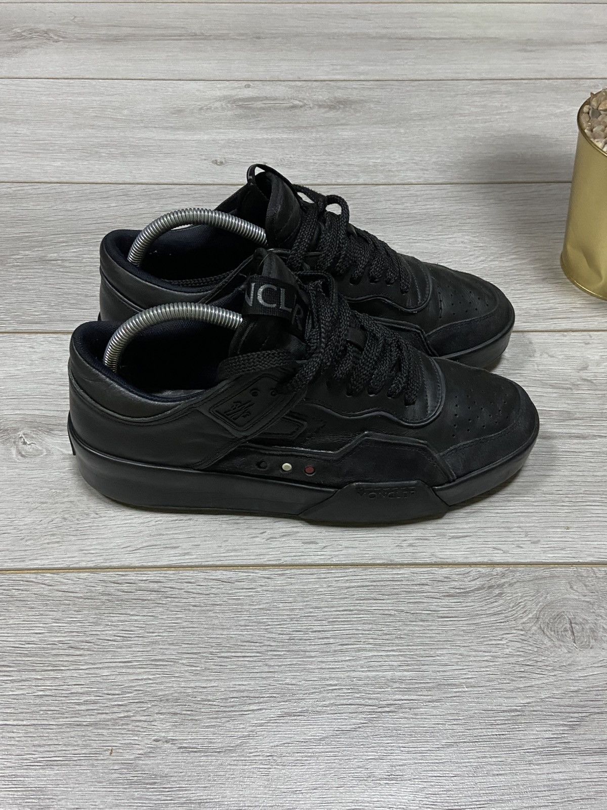 Moncler Moncler Promyx Space leather Sneakers Black Size US 8 / EU 41 - 3 Thumbnail