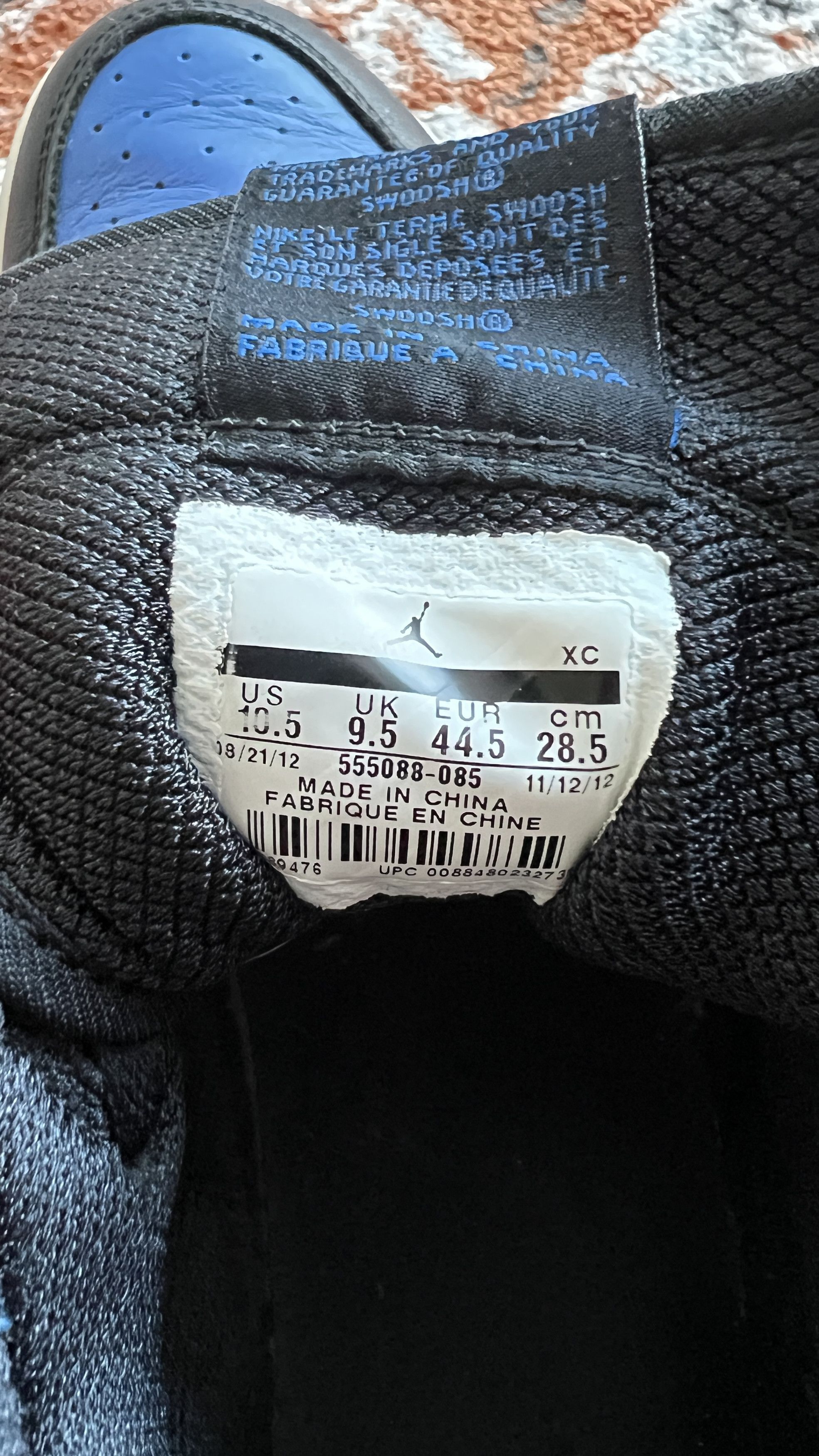 Jordan Brand Air Jordan 1 Retro OG 2013 Royal Size US 10.5 / EU 43-44 - 7 Thumbnail