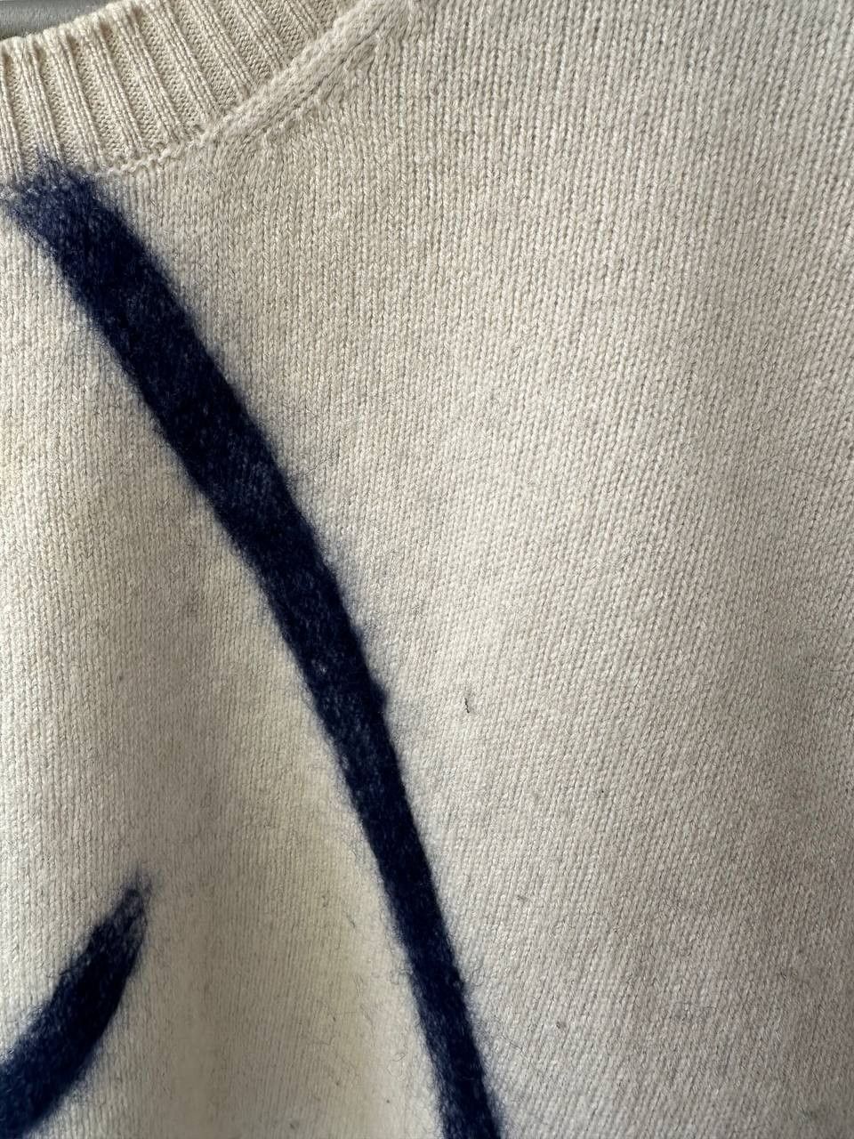 Gran Sasso Gran Sasso Wool Cashmere Blend Stripes Oversized Sweater Size L / US 10 / IT 46 - 12 Thumbnail