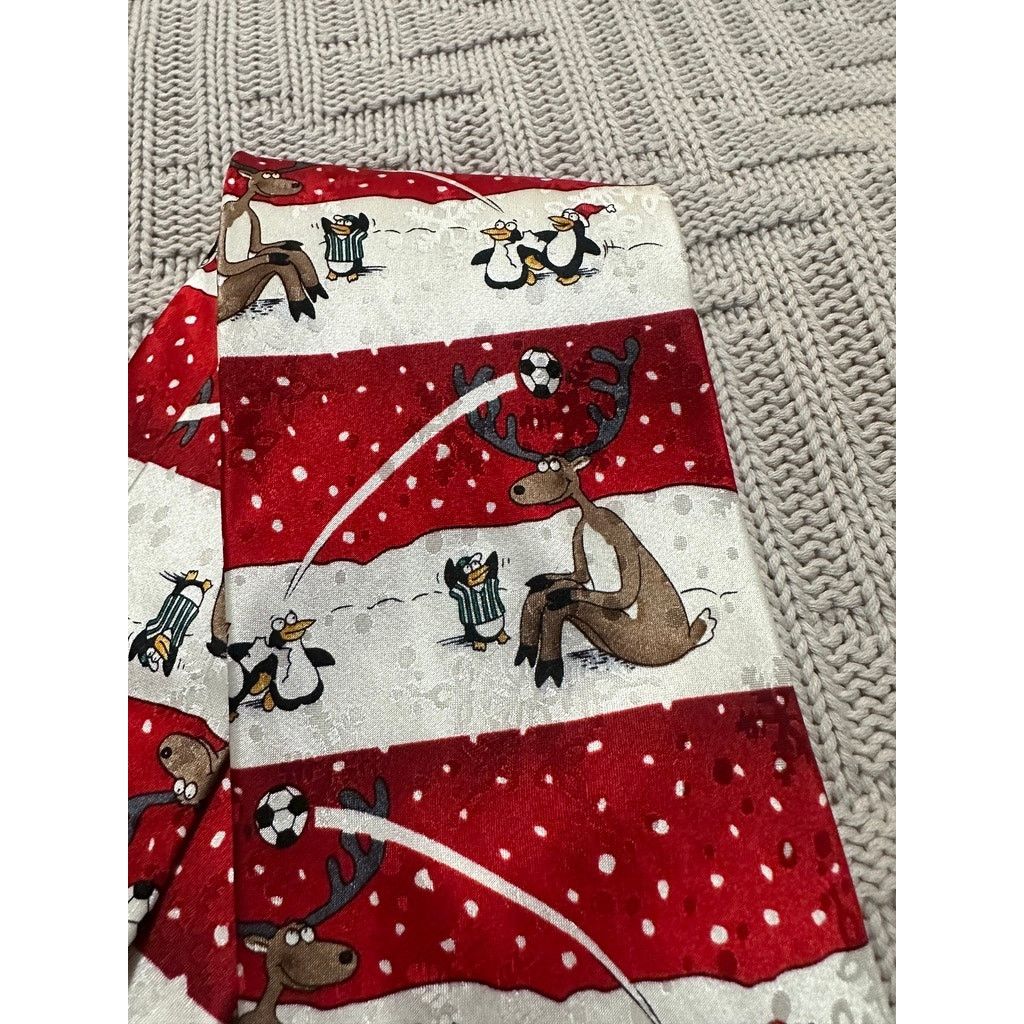 John Ashford John Ashford Christmas novelty silk tie Size ONE SIZE - 2 Thumbnail