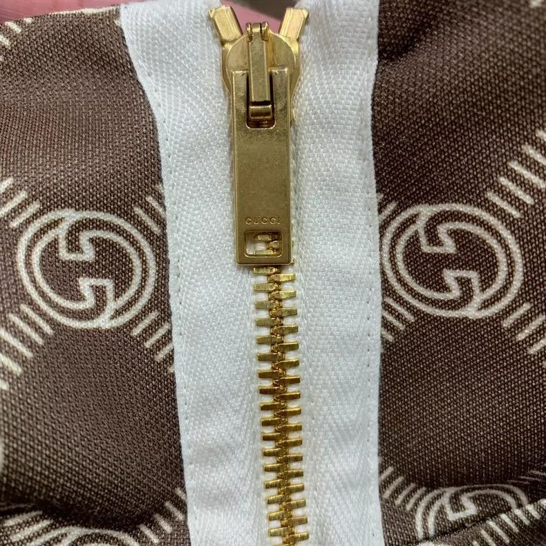 Gucci Brown Printed Cropped Jacket by Gucci-2505 Size M / US 6-8 / IT 42-44 - 6 Thumbnail