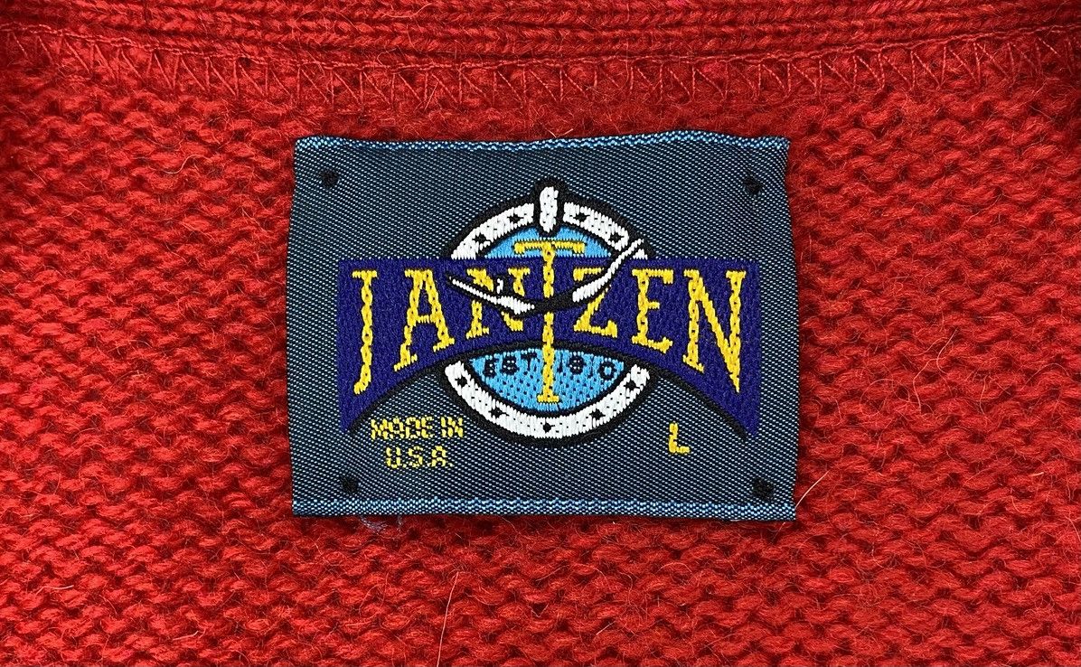 Jantzen Vintage Jantzen Sweater Large Red Button Cardigan USA Knit Size US L / EU 52-54 / 3 - 2 Thumbnail