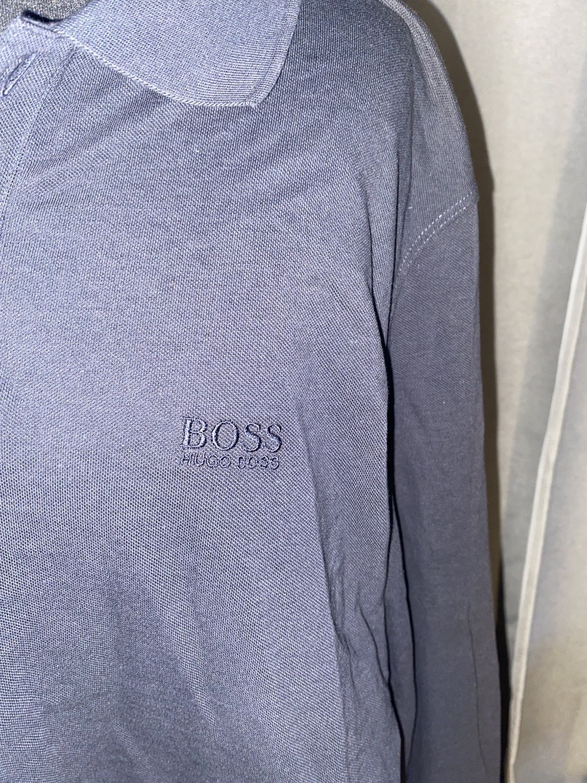 Hugo × Hugo Boss Hugo Boss - Long Sleeved Polo Shirt - Black - Large Size US L / EU 52-54 / 3 - 3 Thumbnail