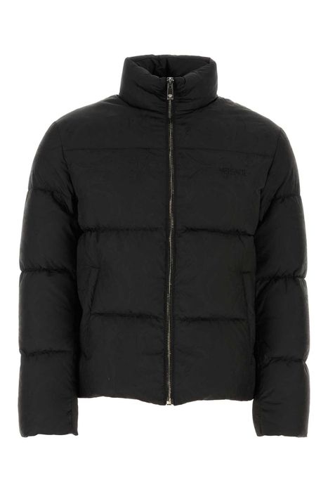 Versace Black Nylon Down Jacket | Grailed