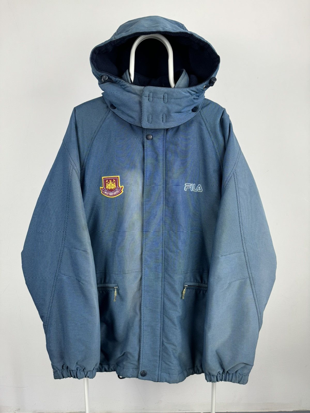 Fila Vintage Fila West Ham United Fun Faded Jacket Size US XL / EU 56 / 4 - 1 Thumbnail