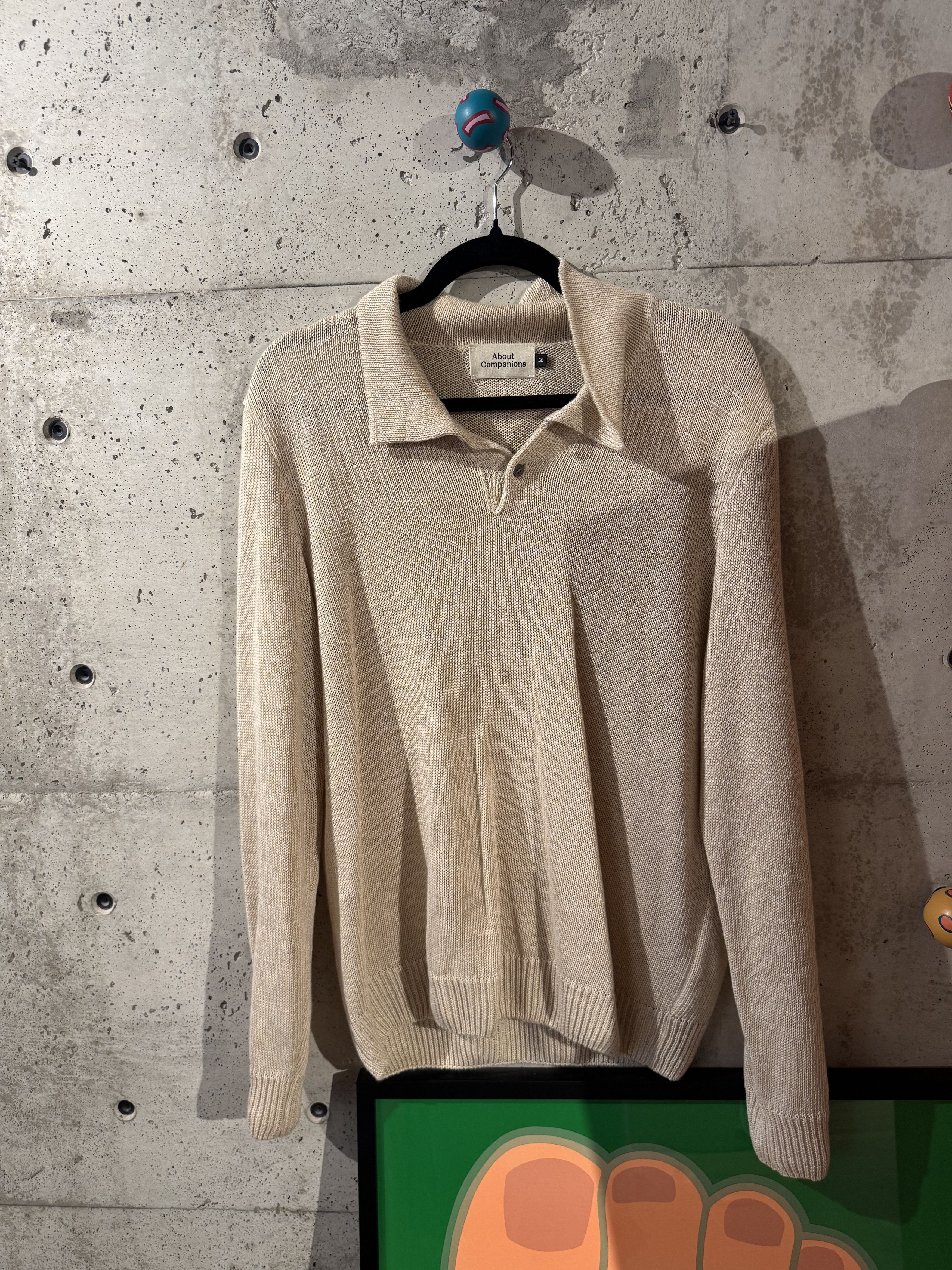 Other About Companions Linen Polo Shirt Size US M / EU 48-50 / 2 - 1 Thumbnail
