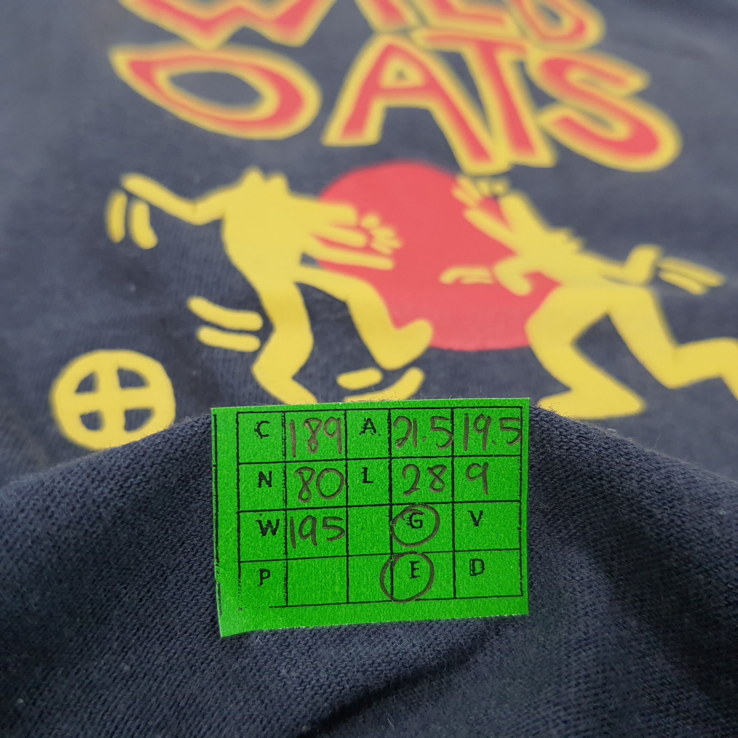 Keith Haring × Vintage Vintage Keith Haring Woild Oats Art Streetwear Tshirt Size US L / EU 52-54 / 3 - 9 Thumbnail