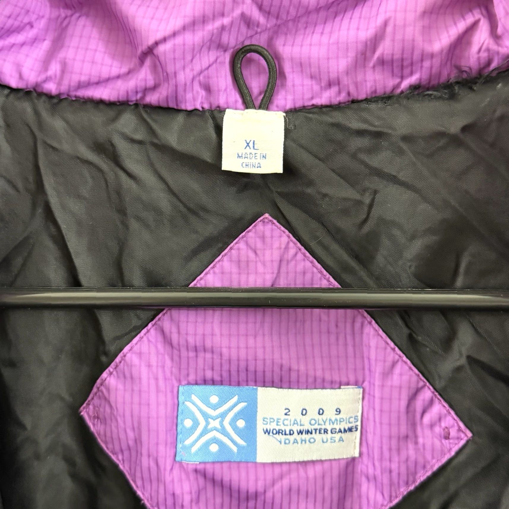 Vintage Olympics Jacket Womens XL Purple 2009 Puffer Ski Outdoor Lined Sport Insulated Size XL / US 12-14 / IT 48-50 - 7 Thumbnail
