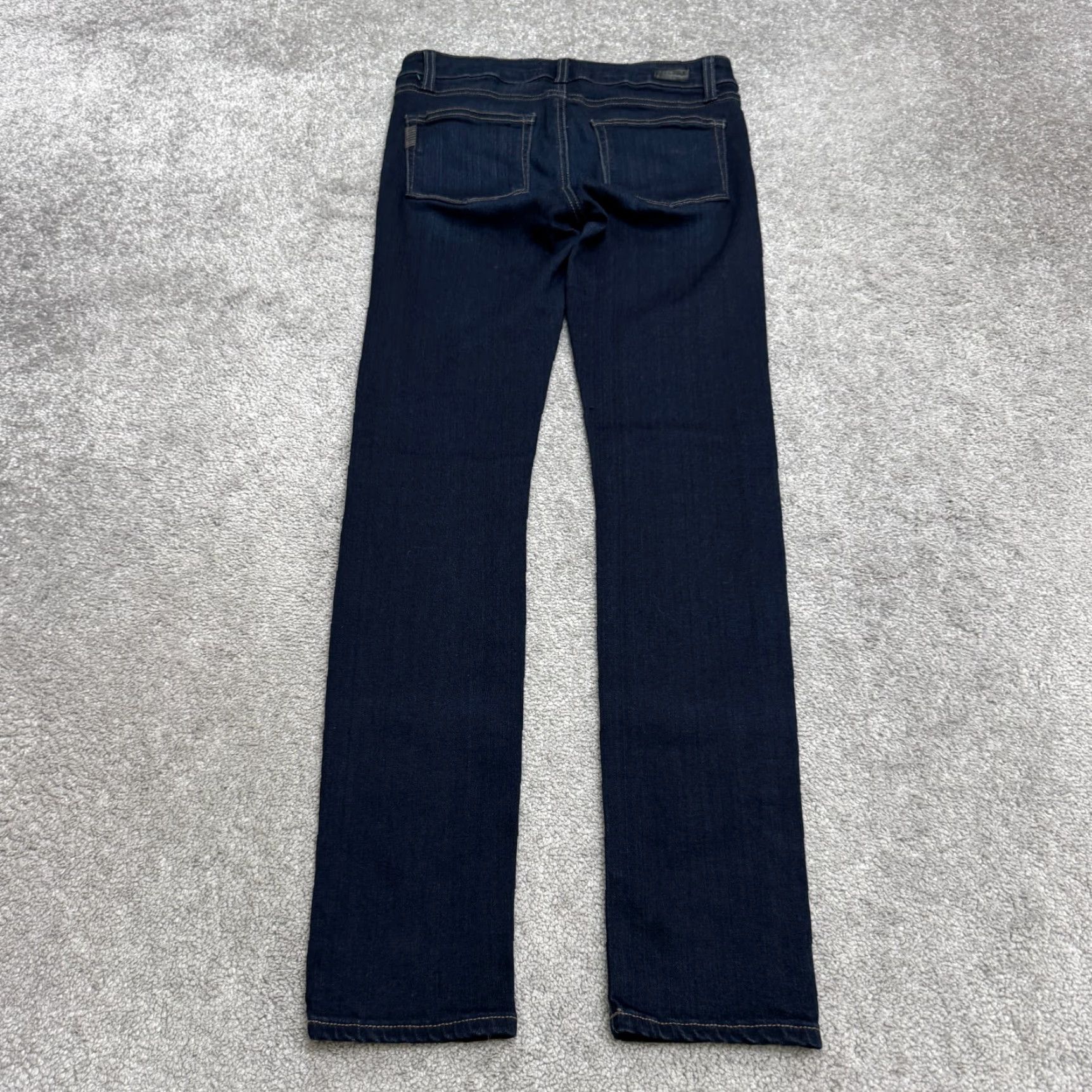 Paige Paige Skyline Jeans Womens 27 Skinny Denim Black Dark Wash Mid Rise 5-Pocket Stretch Size 26" / US 2 / IT 38 - 2 Thumbnail