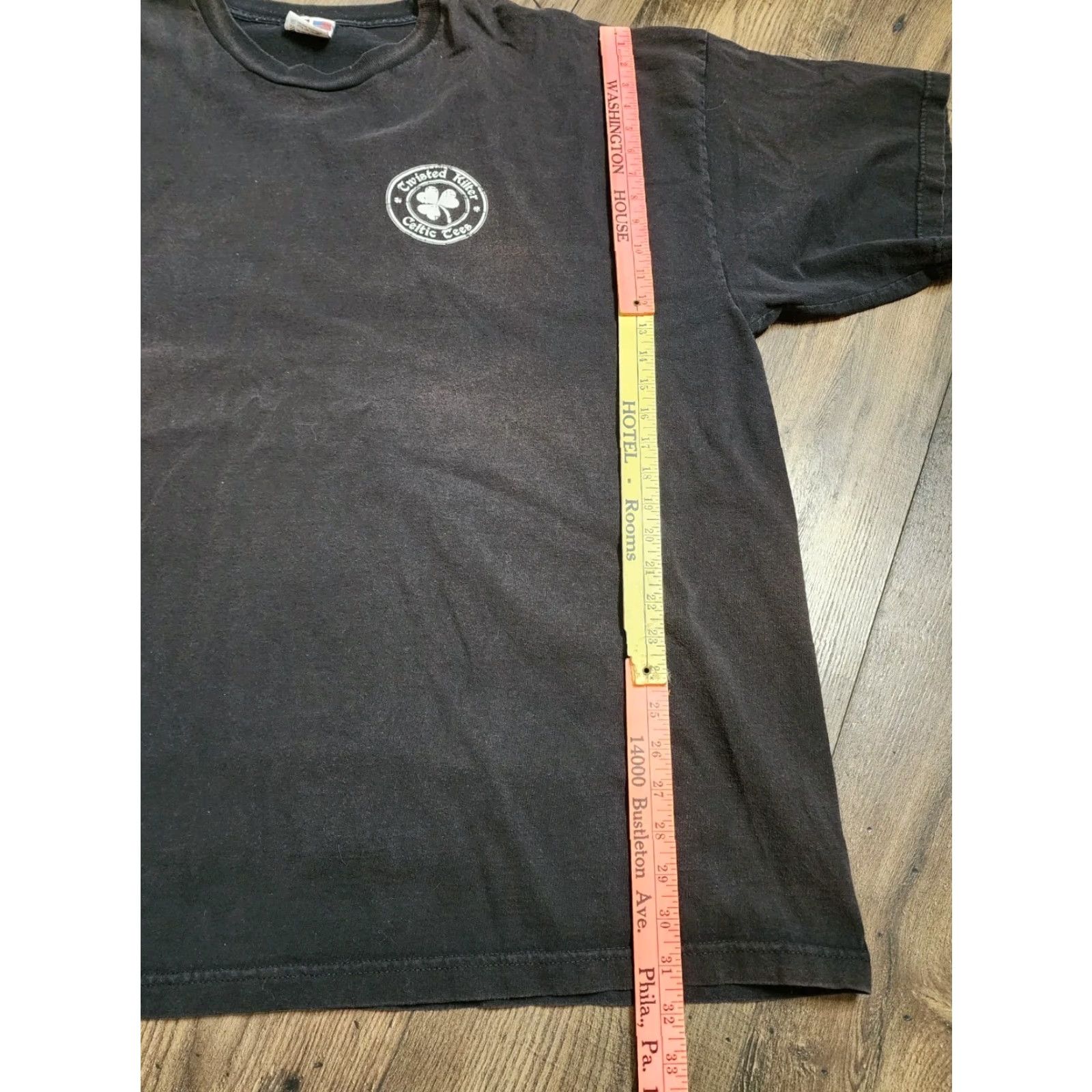 Doublet VINTAGE Bayside 5XL Black Double-Sided Funny Irish Beer T-Shirt Mens USA-Made Size US XXL / EU 58 / 5 - 5 Thumbnail