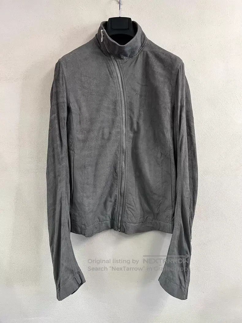 Rick Owens RICK OWENS Burnt Effect Cracked Leather Jacket Size US M / EU 48-50 / 2 - 3 Thumbnail