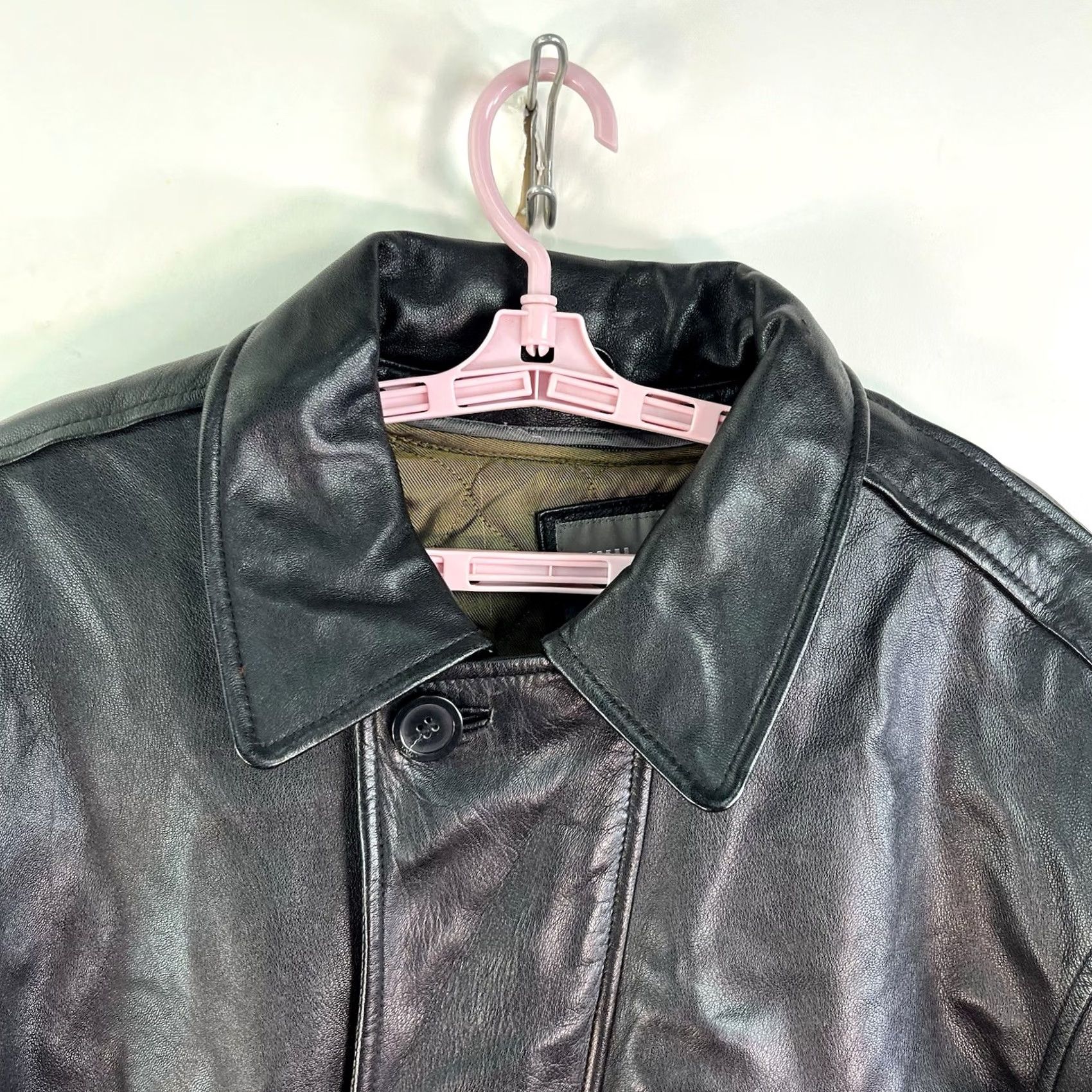 Vintage Wilsons Leather Coat Mens Size M Black Thinsulate Removable Liner Belted Lined Vintage: No Overcoat Size US M / EU 48-50 / 2 - 3 Thumbnail