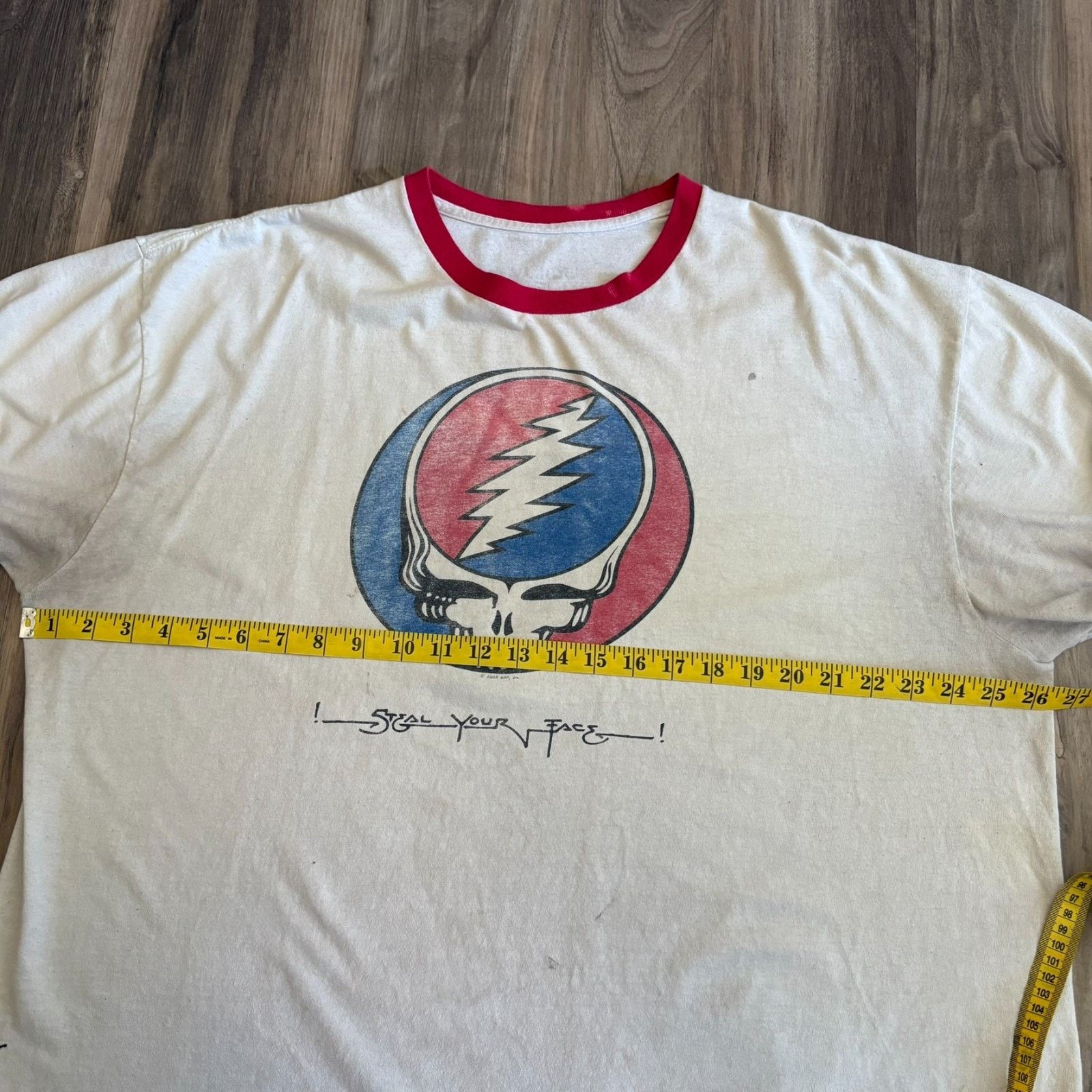 Grateful Dead × Vintage Vintage Grateful Dead T-Shirt Men's Size 2XL White Ringer Size US XXL / EU 58 / 5 - 3 Thumbnail