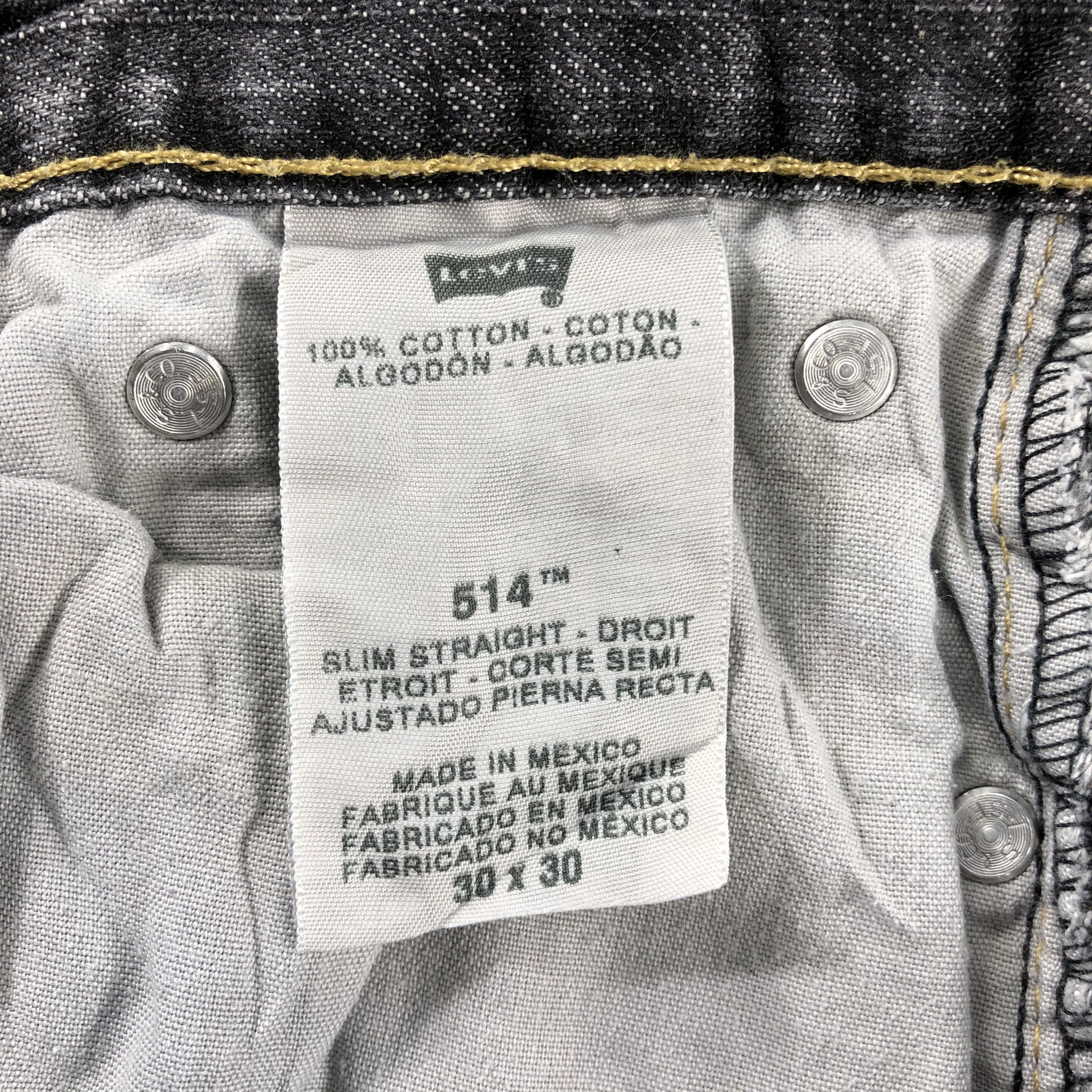 Levi's Vintage Faded Black Levis 514 Jeans-J2620 Size US 30 / EU 46 - 10 Thumbnail