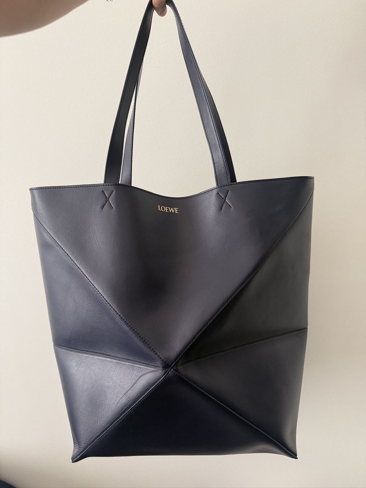 Loewe LOEWE Puzzle Fold XL - Abyss Blue Size ONE SIZE - 1 Thumbnail