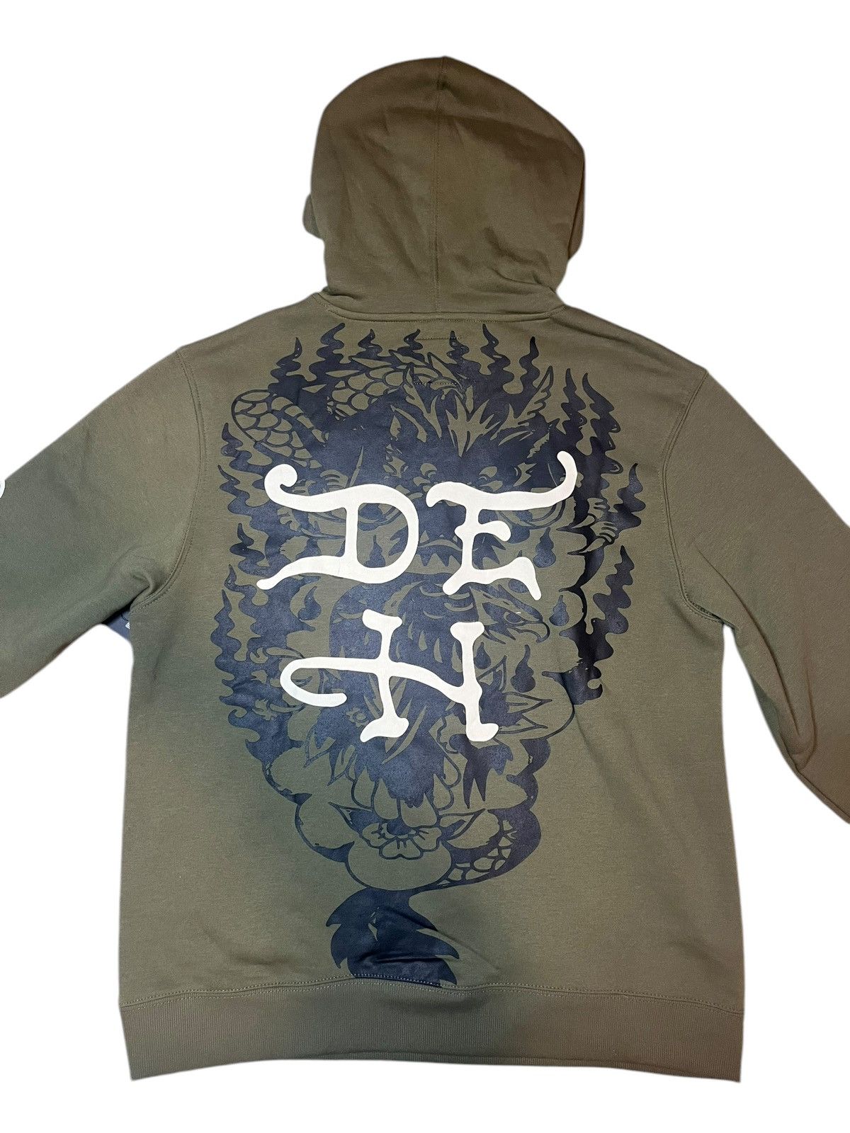Ed Hardy × Japanese Brand Rare Ed Hary Tattoo Graphic Print Hoodie Brand New Size US L / EU 52-54 / 3 - 6 Thumbnail