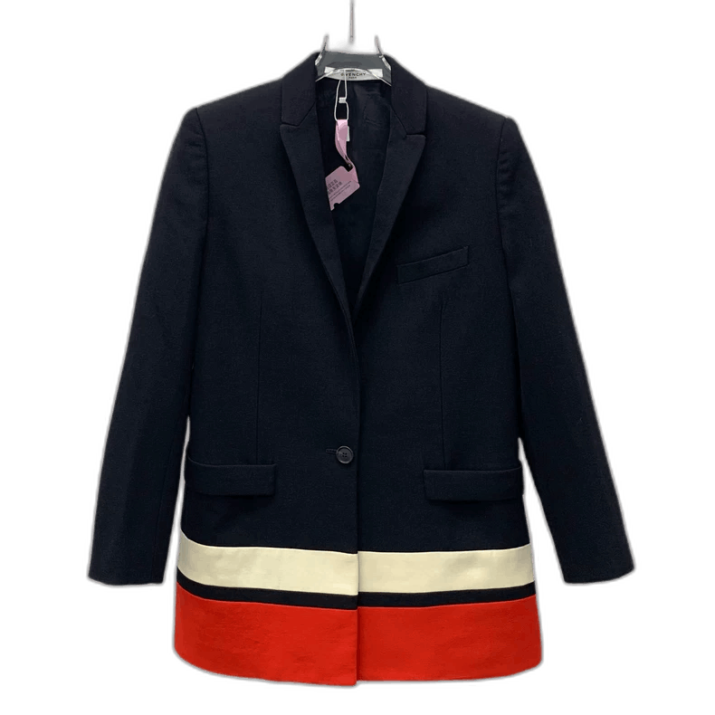 Givenchy Givenchy Givenchy Black Wool Long Sleeve Suit Jacket -2507 Size XXS / US 00 / IT 34 - 1 Thumbnail