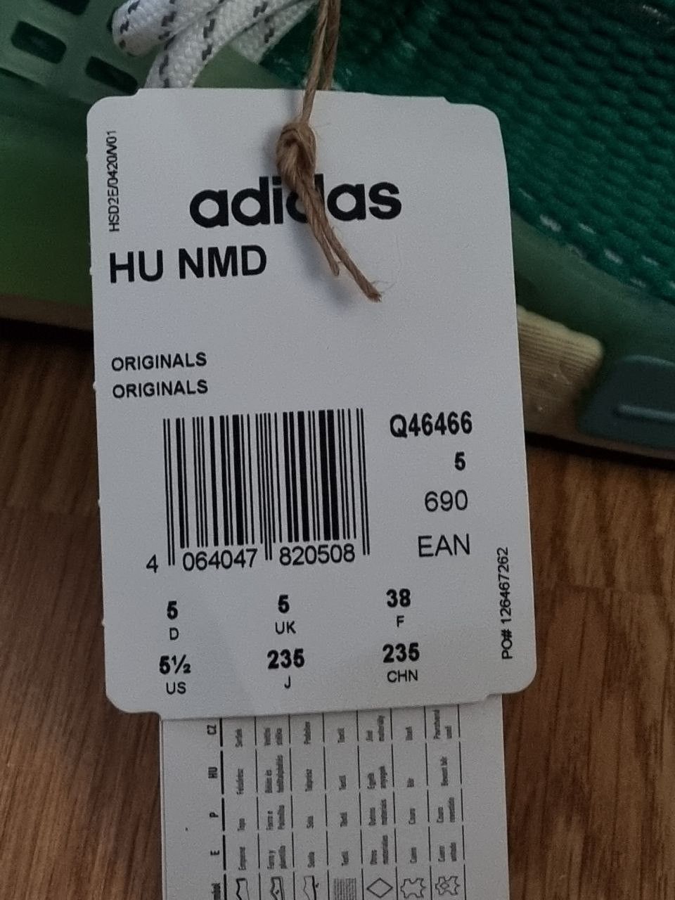 Adidas adidas NMD Hu Pharrell Dash Green Size US 5.5 / EU 38 - 8 Thumbnail