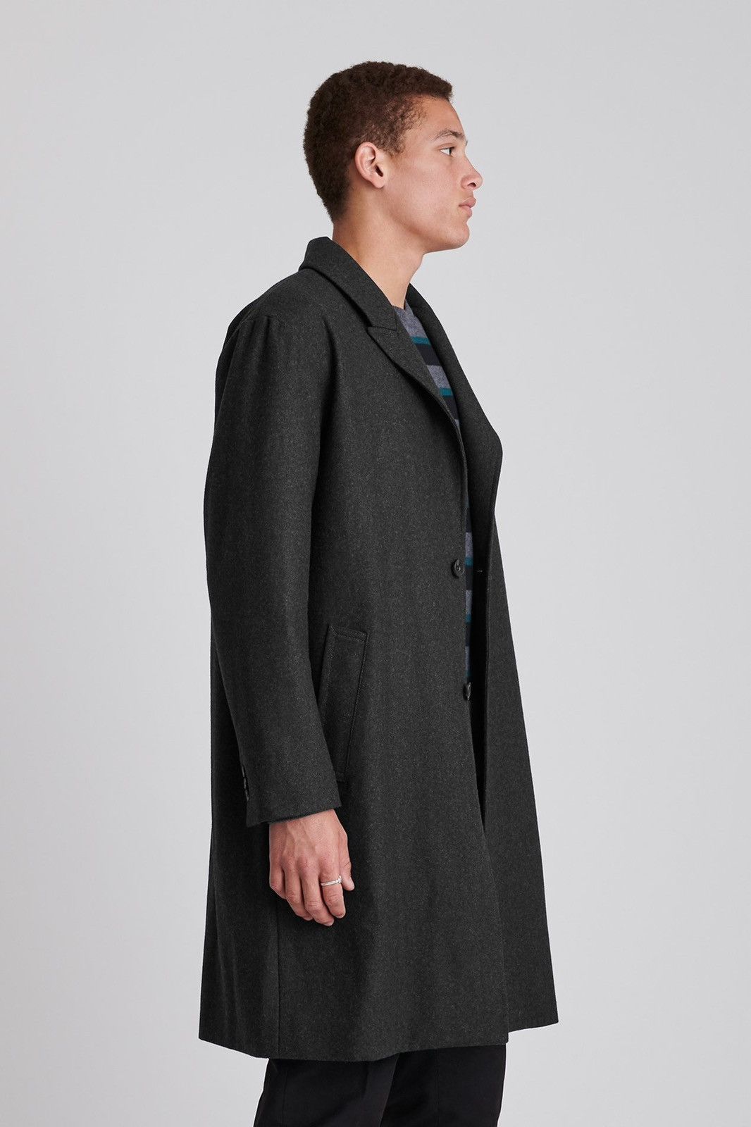 Saturdays NYC Saturdays NYC Kawano Wool Overcoat in black Size US XS / EU 42 / 0 - 4 Thumbnail