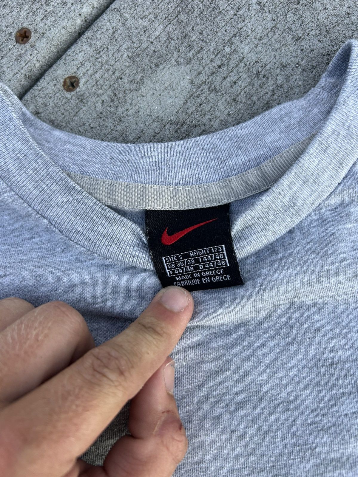 Nike Vintage gray Nike shirt Size US S / EU 44-46 / 1 - 2 Thumbnail