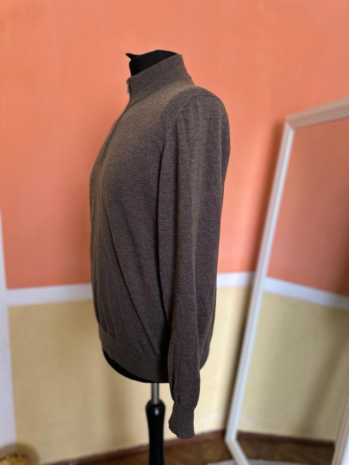Canali Canali Sweater Men's size 52 Wool Cashmere Extrafine 1/4 Zip Size US L / EU 52-54 / 3 - 3 Thumbnail
