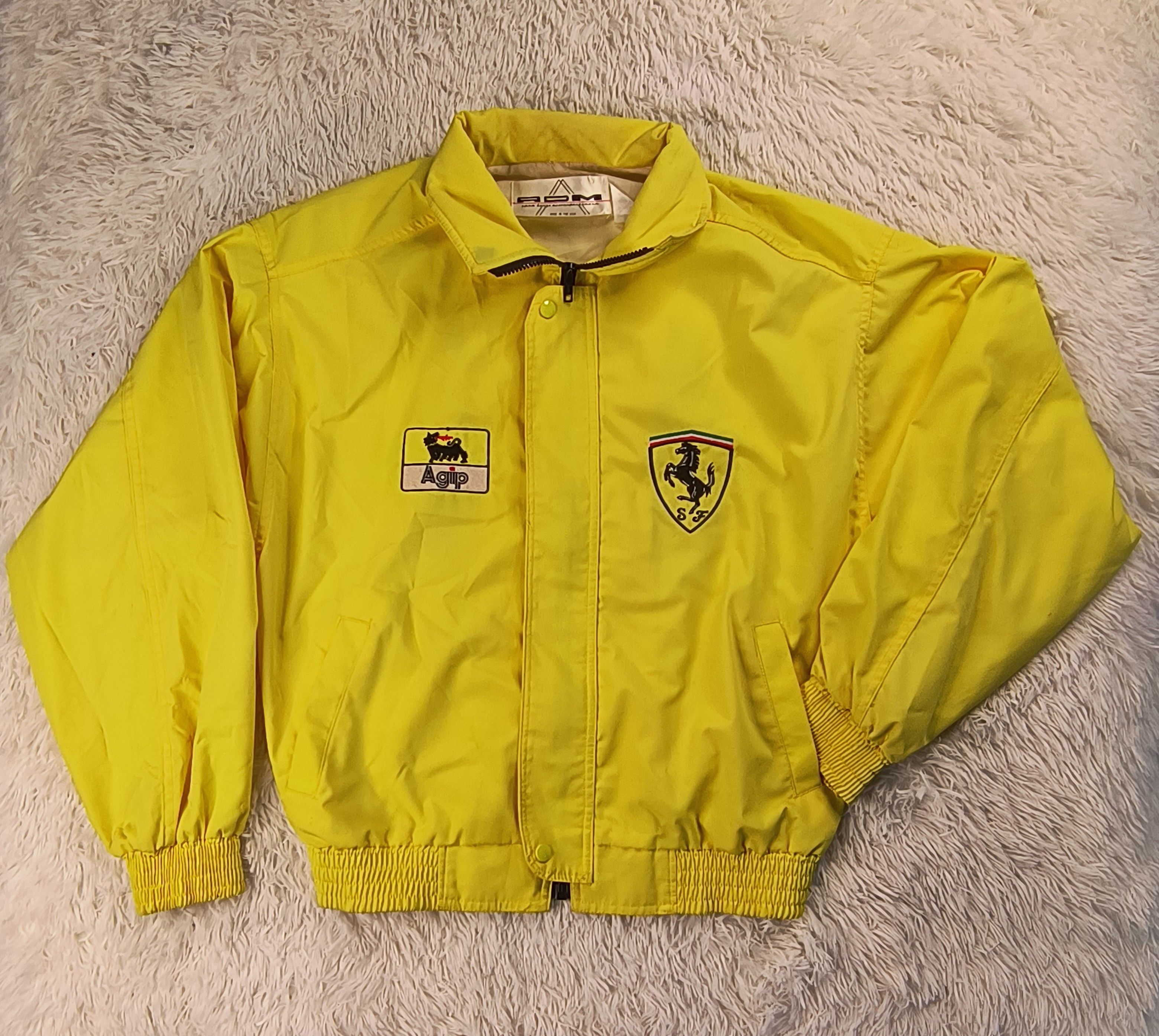 Ferrari Vintage ADM Agip Ferrari racing 90s bomber jacket | Grailed