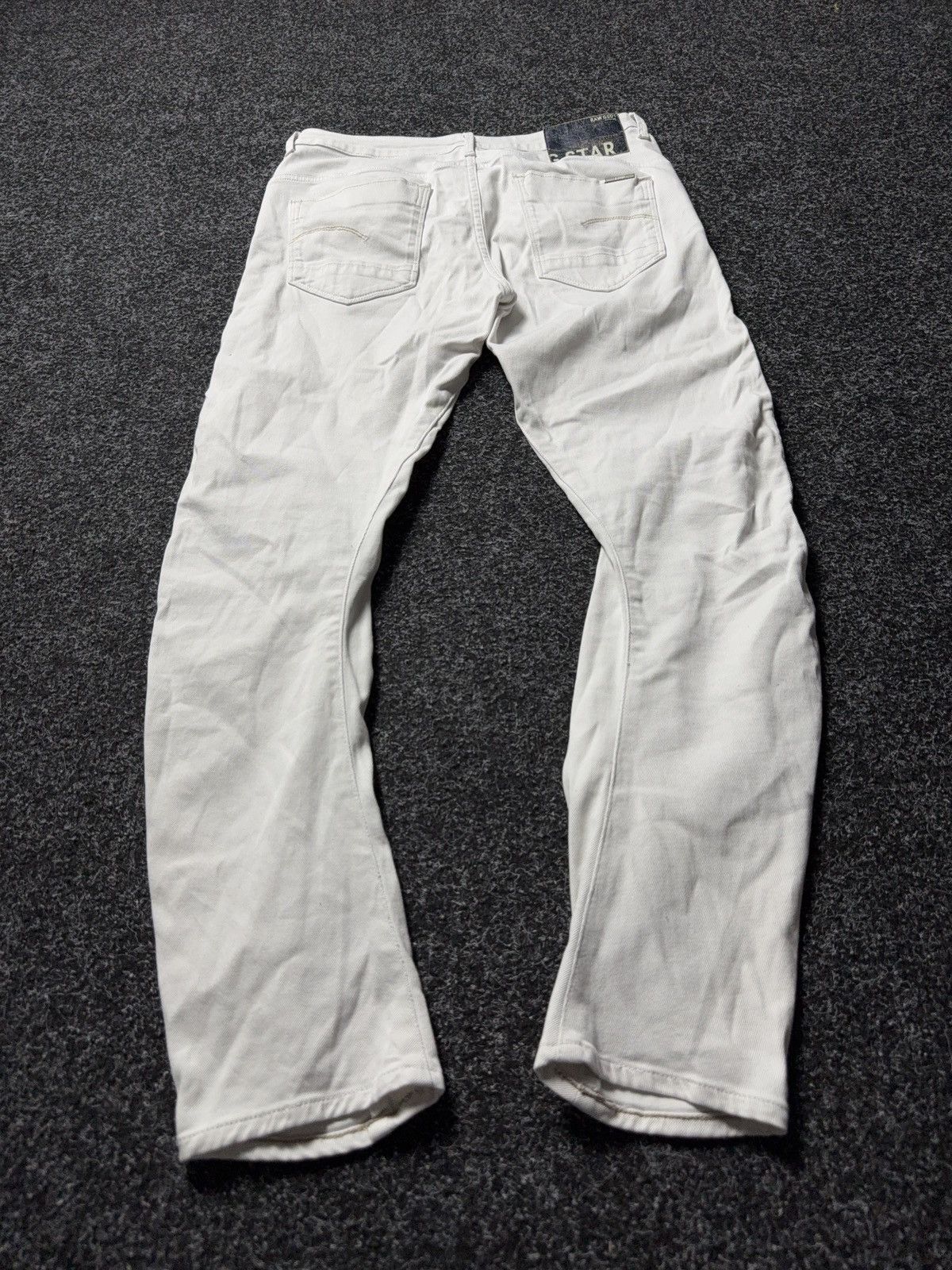 G-Star Avant Garde 00s G-Star RAW White Denim Jeans Slim Tapered Size 30" / US 8 / IT 44 - 11 Thumbnail
