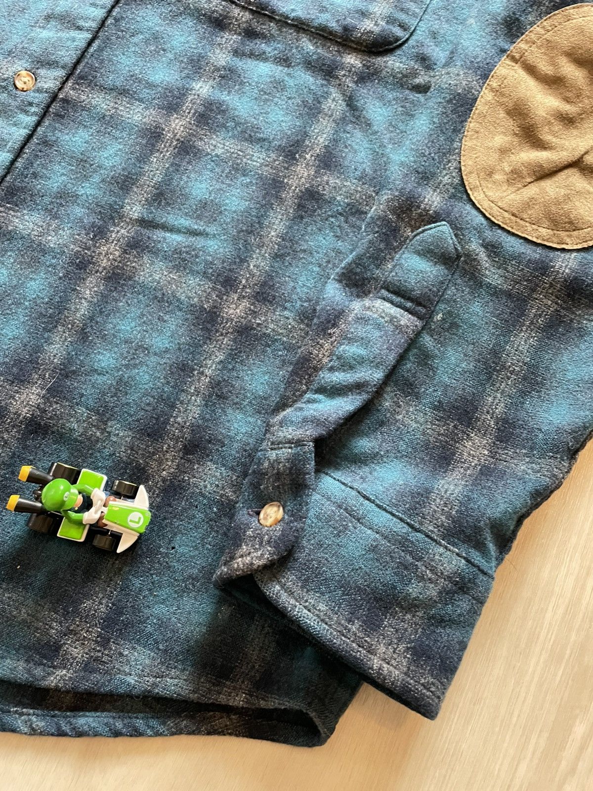 Pendleton × Vintage Vintage Pendleton Trail Plaid Elbow Patch Wool Sz Large Size US L / EU 52-54 / 3 - 3 Thumbnail