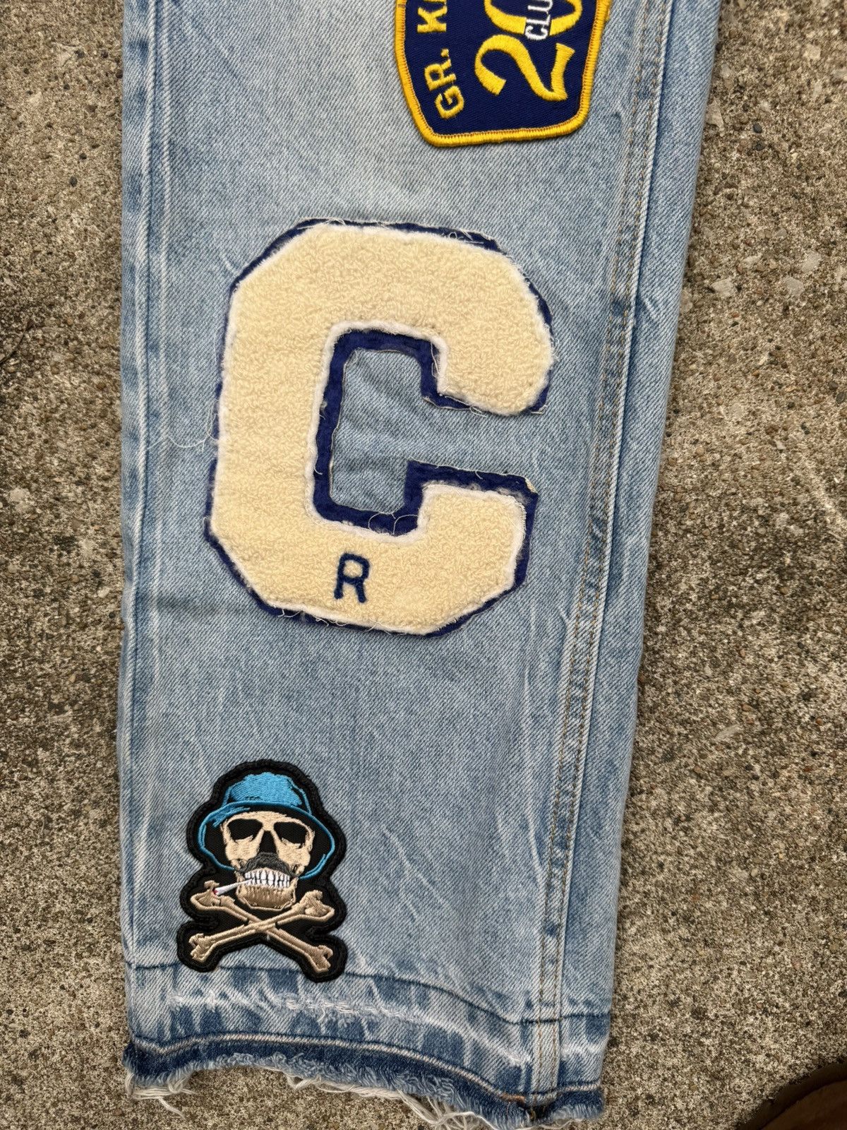 Topman Custom Rework Topman Straight Fit Jeans 1of1 - Patchwork Size US 30 / EU 46 - 7 Thumbnail