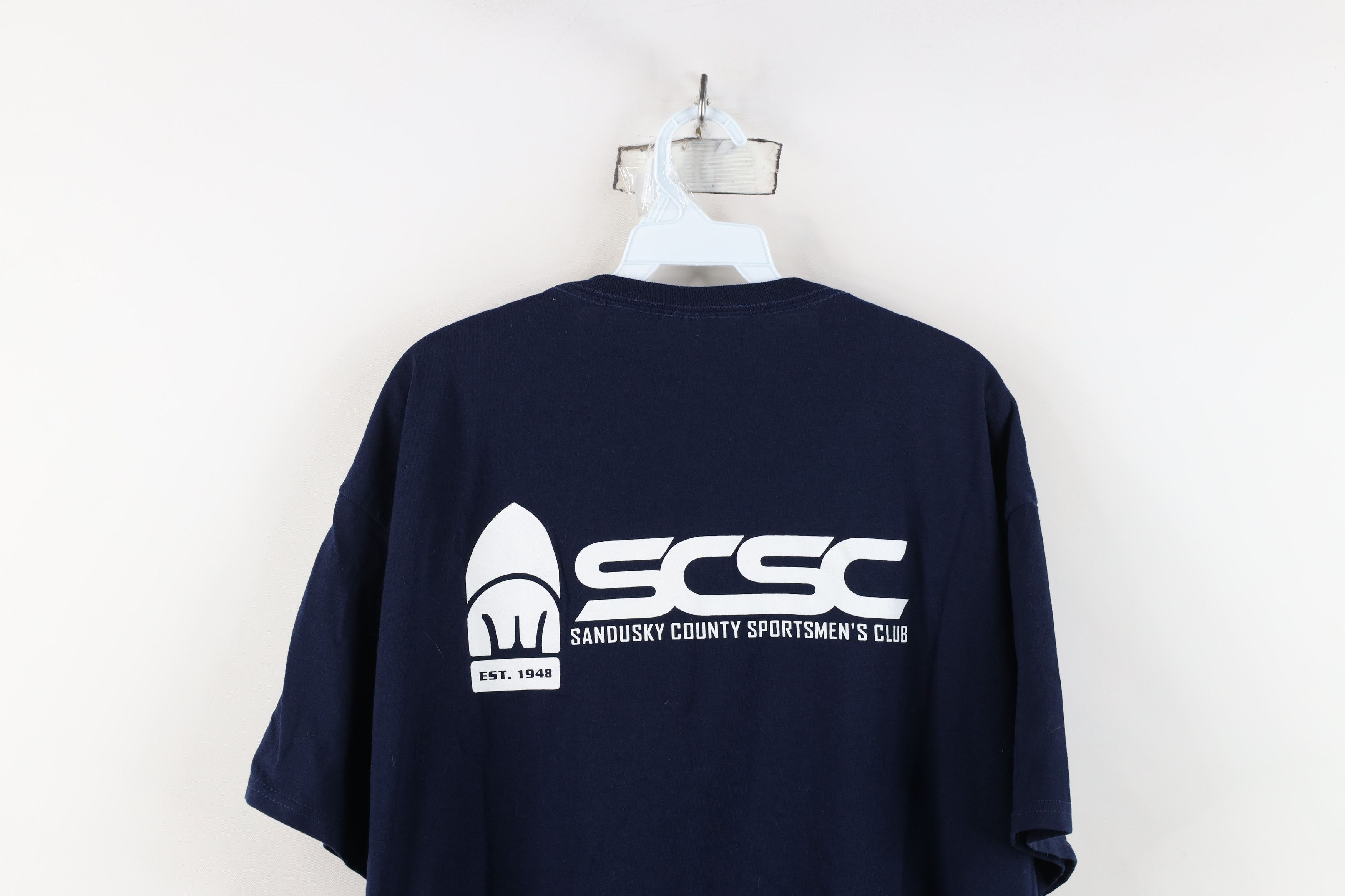 Vintage Vintage Country Sportsmens Club Hunting T-Shirt Blue Size US XL / EU 56 / 4 - 11 Thumbnail