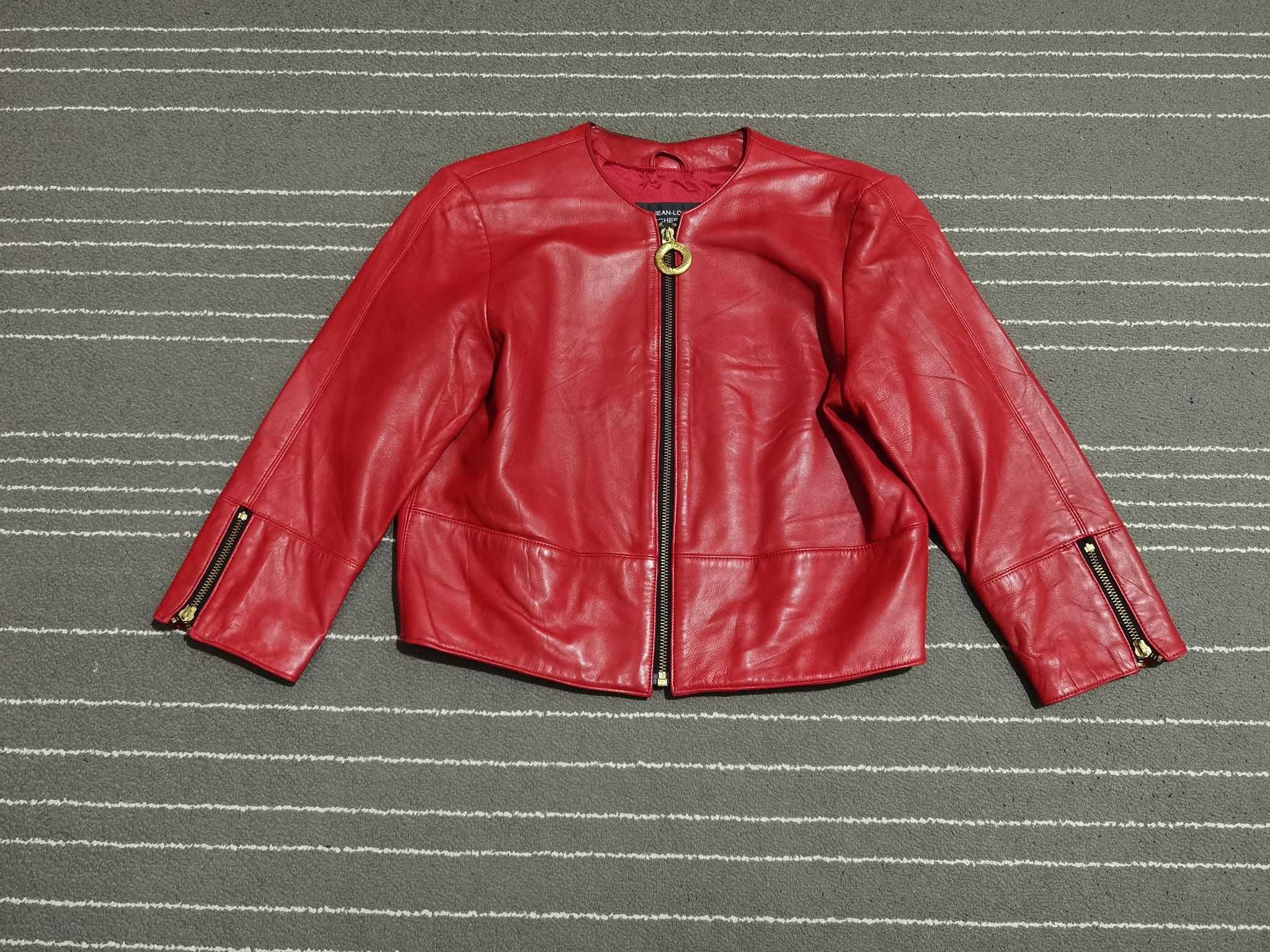 Designer × Jean-Louis Scherrer × Vintage JEAN-LOUIS SCHERRER X Yaeko Aikawa leather jacket S 2238 Size S / US 4 / IT 40 - 3 Thumbnail