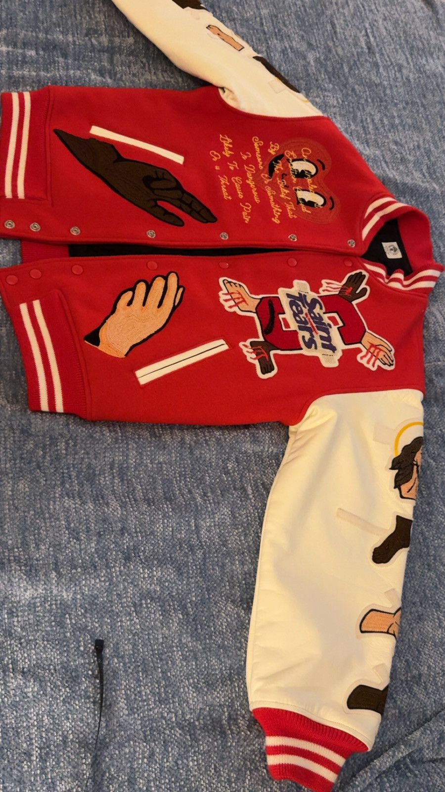 Saint Michael Saint Michael red varsity jacket Size US M / EU 48-50 / 2 - 2 Thumbnail