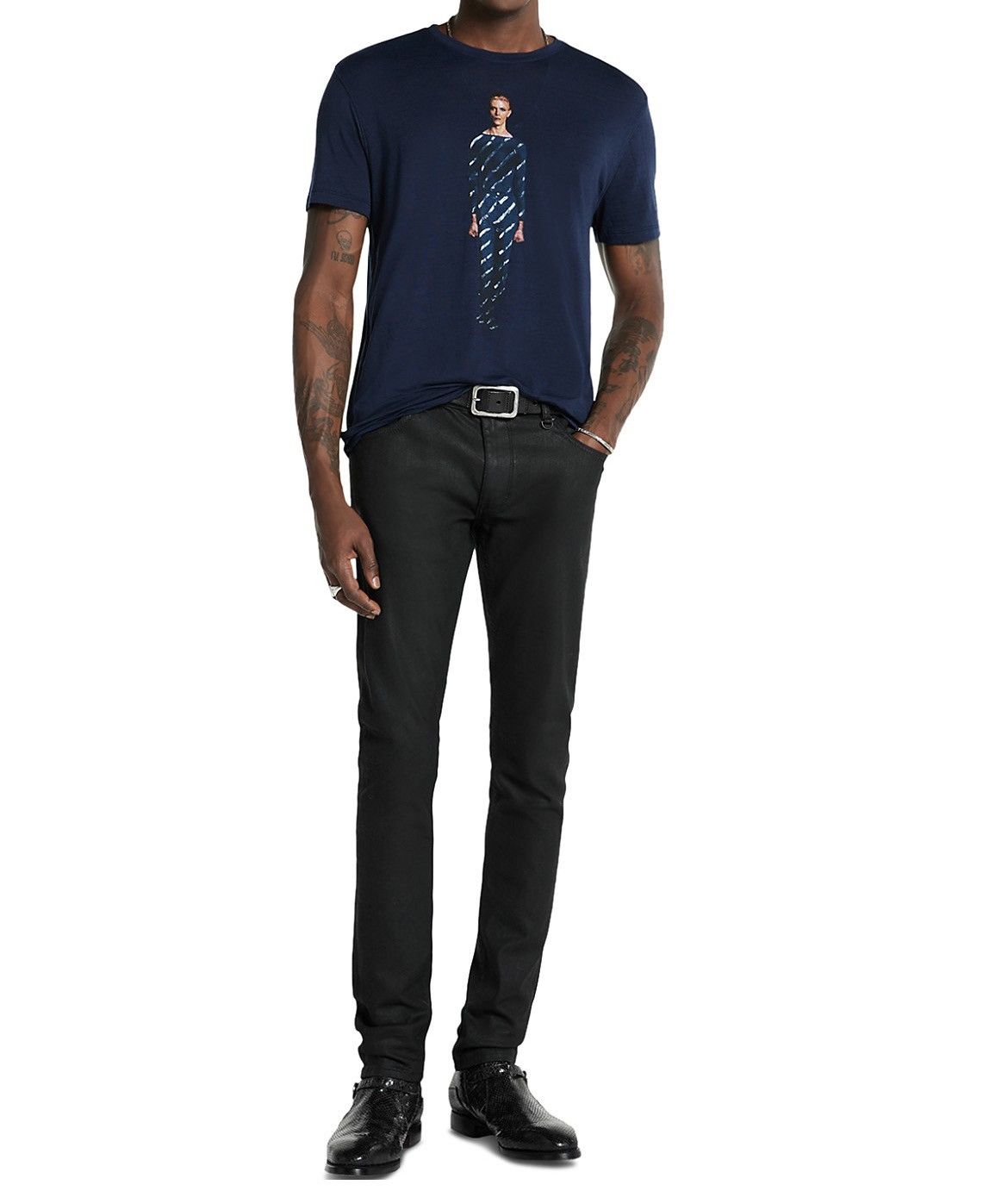 John Varvatos Bowie tee. Large Size US L / EU 52-54 / 3 - 2 Thumbnail