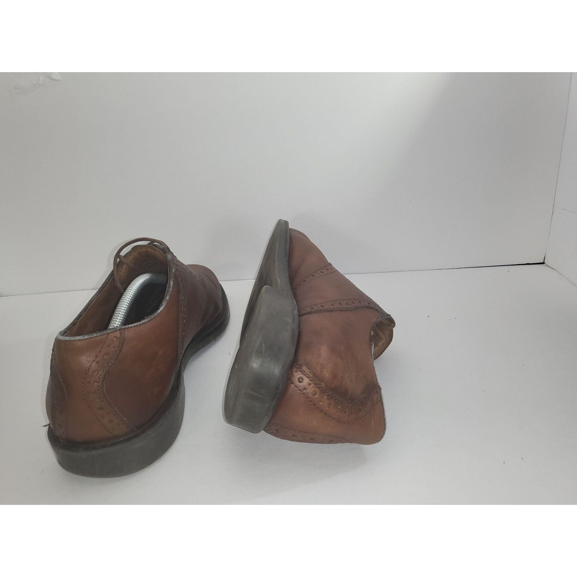 Johnston & Murphy Johnston And Murphy Oxford Shoes Men Sz 12 Brown Leather Lac Size US 12 / EU 45 - 6 Thumbnail