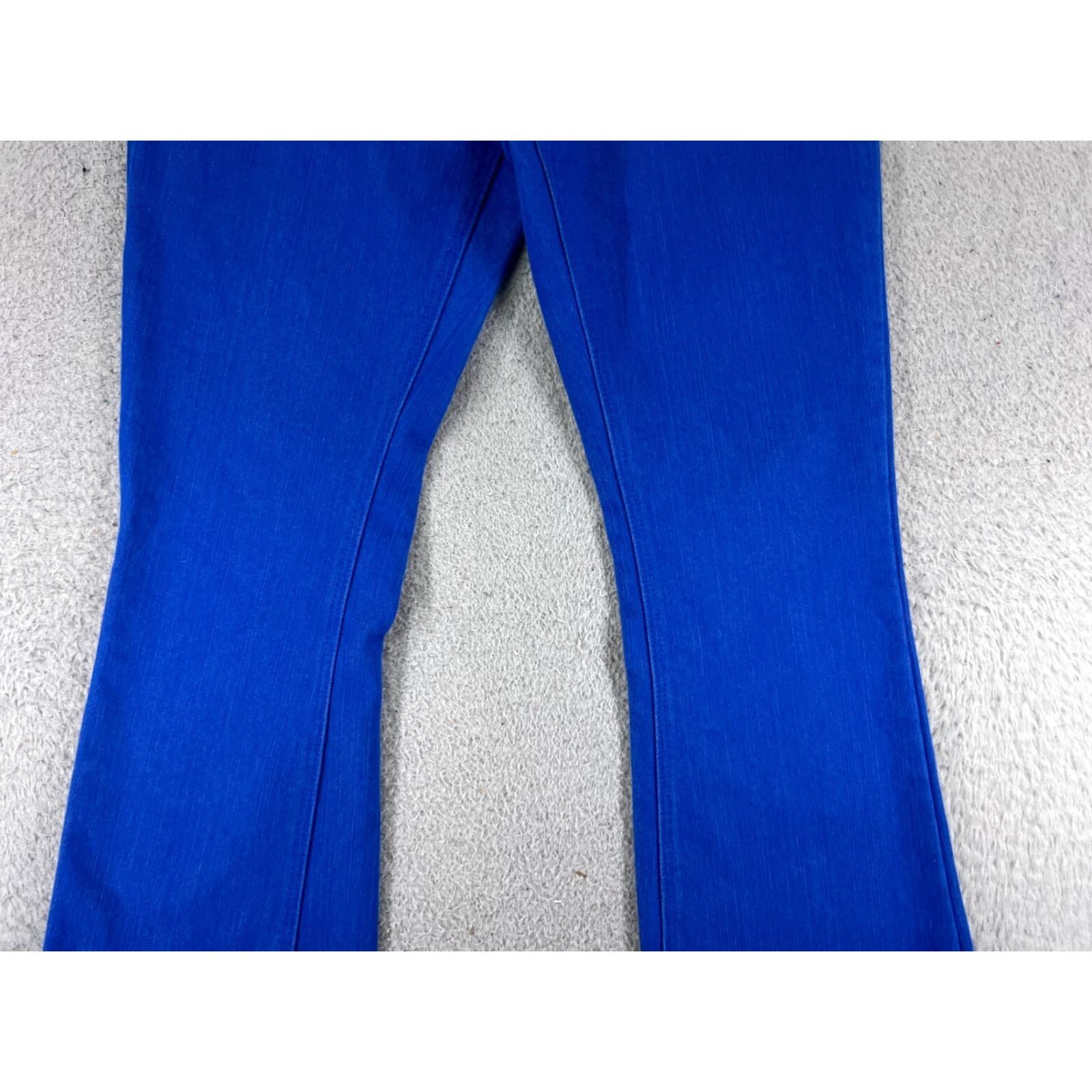 Vintage VINTAGE Divided Jeans Womens 10 Blue Denim Flared Low Rise 29x31 Cotton Blend 5-Pocket Design Mens? Size 32" / US 10 / IT 46 - 3 Thumbnail