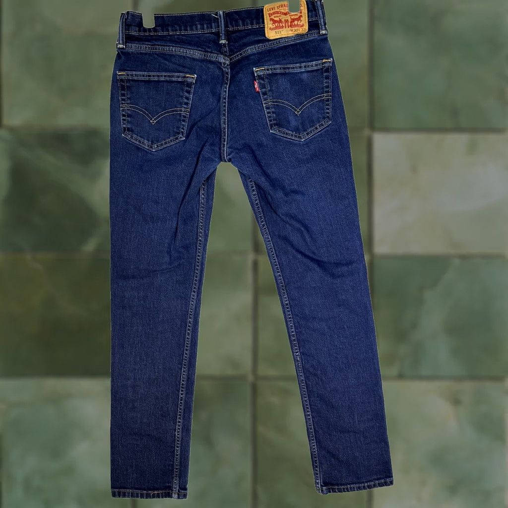 Levi's Levi's 511 Jeans Mens 30x32 Blue Slim Fit Stretch Denim Tapered Leg"} Size US 30 / EU 46 - 1 Thumbnail