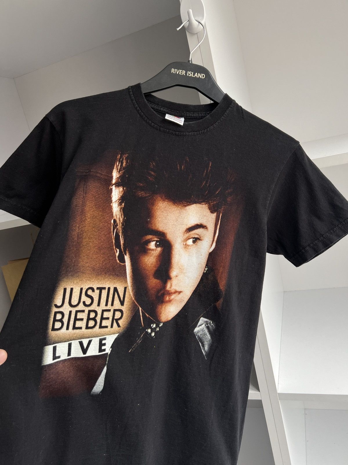 Band Tees × Vintage Vintage Justin Bieber Overprinted Tee Size US S / EU 44-46 / 1 - 5 Thumbnail