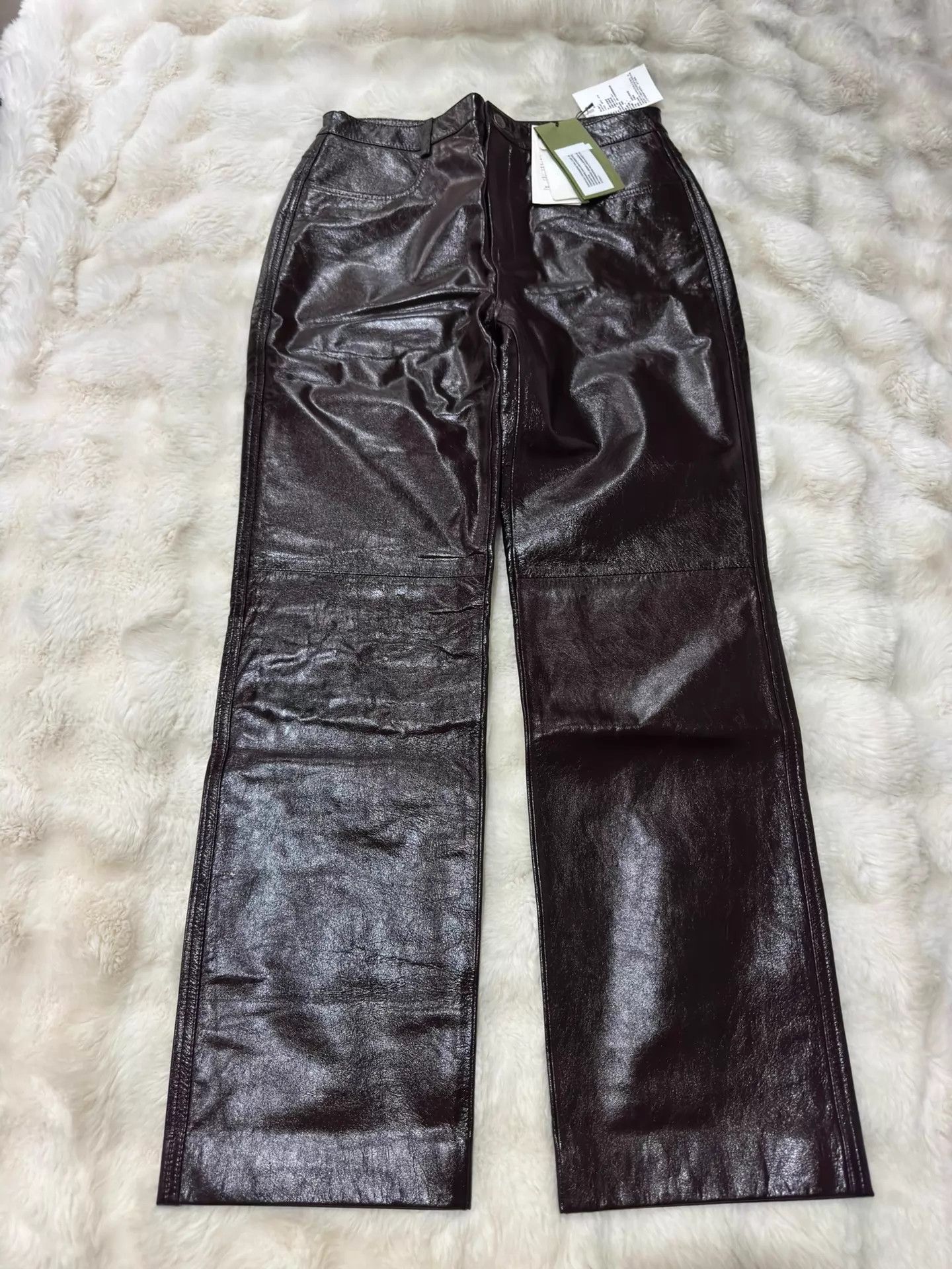 Gucci Gucci Men's Angola Red Lambskin Trousers Size 46 Size US 30 / EU 46 - 1 Thumbnail