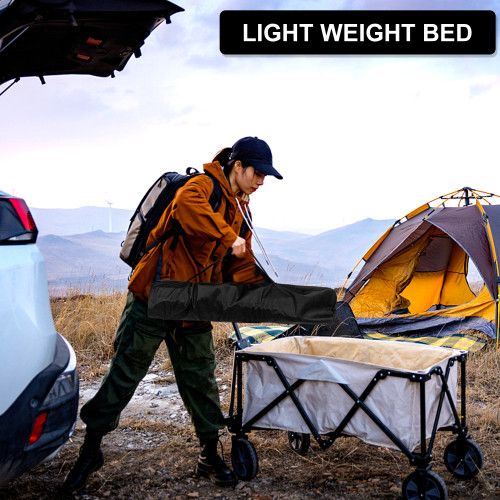 Designer × Homemade YSSOA Folding Camping Cot with Storage Bag for Adults, Porta Size US L / EU 52-54 / 3 - 8 Thumbnail
