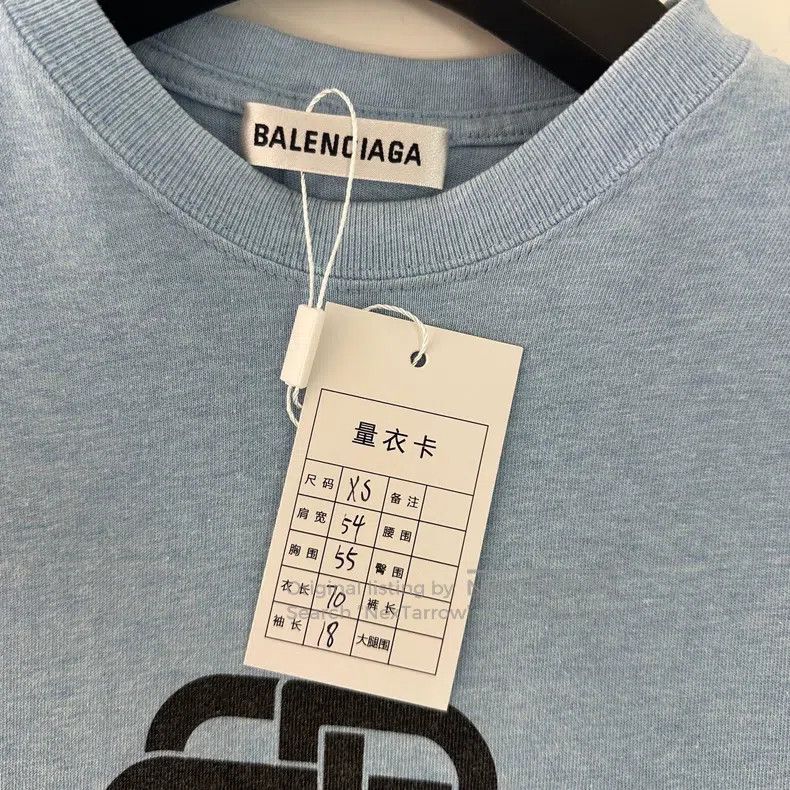 Balenciaga Balenciaga Haze blue print lock short sleeve Size US XS / EU 42 / 0 - 5 Thumbnail