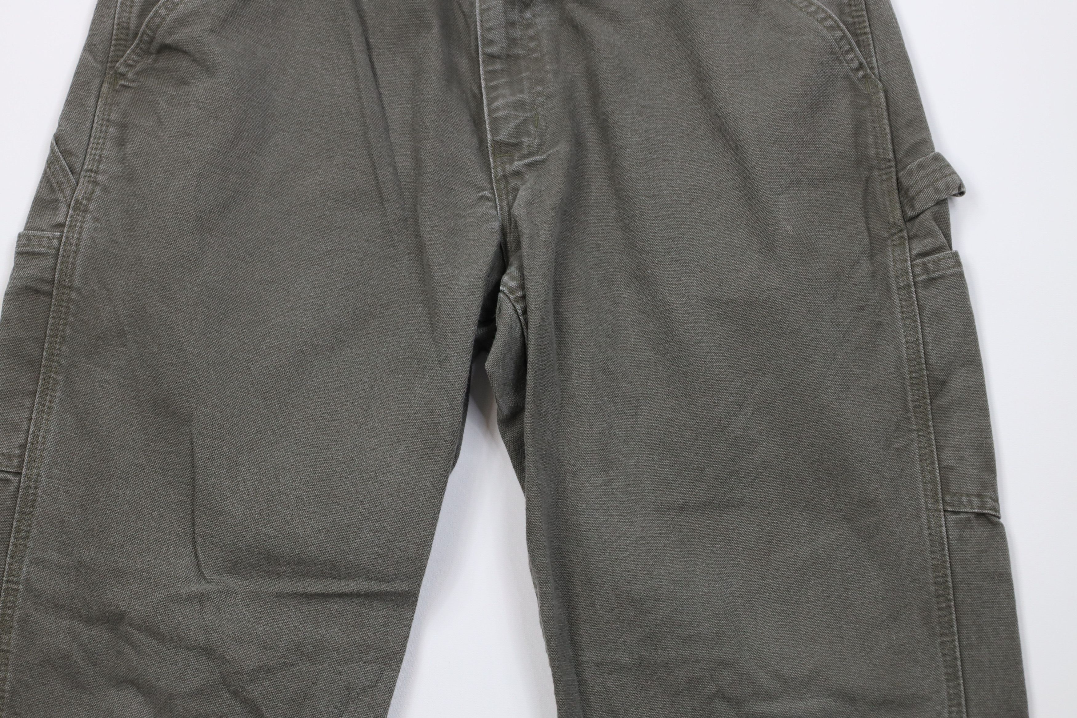 Carhartt Vintage Y2K Carhartt Wide Leg Dungaree Pants Moss Green Size US 34 / EU 50 - 3 Thumbnail