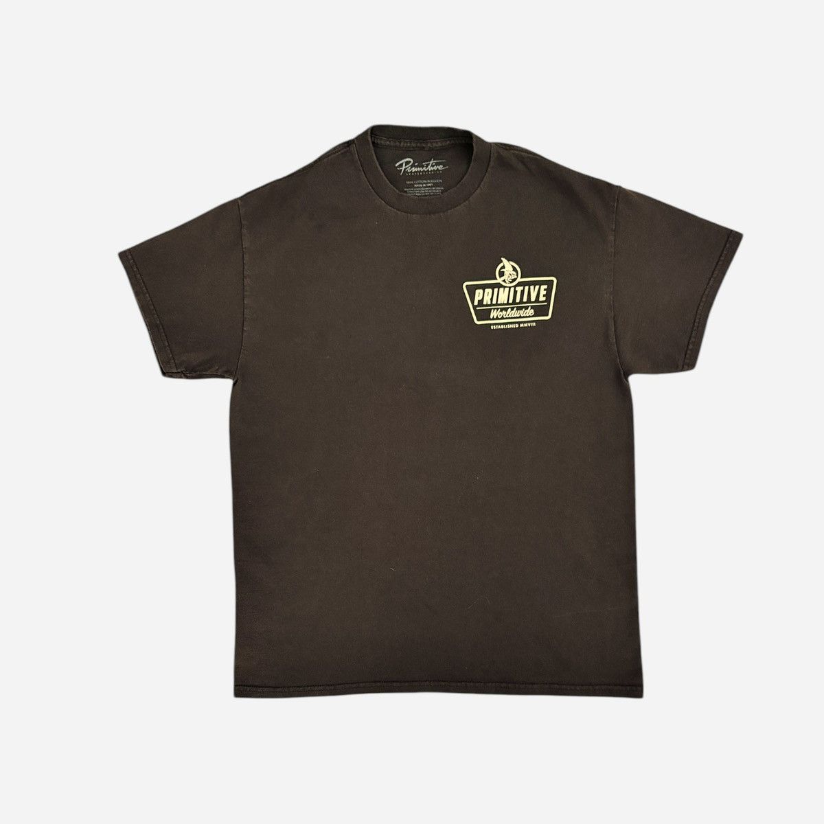 Primitive Primitive Skateboarding Apparel Brown Men’s T-Shirt Sz M Size US M / EU 48-50 / 2 - 13 Thumbnail