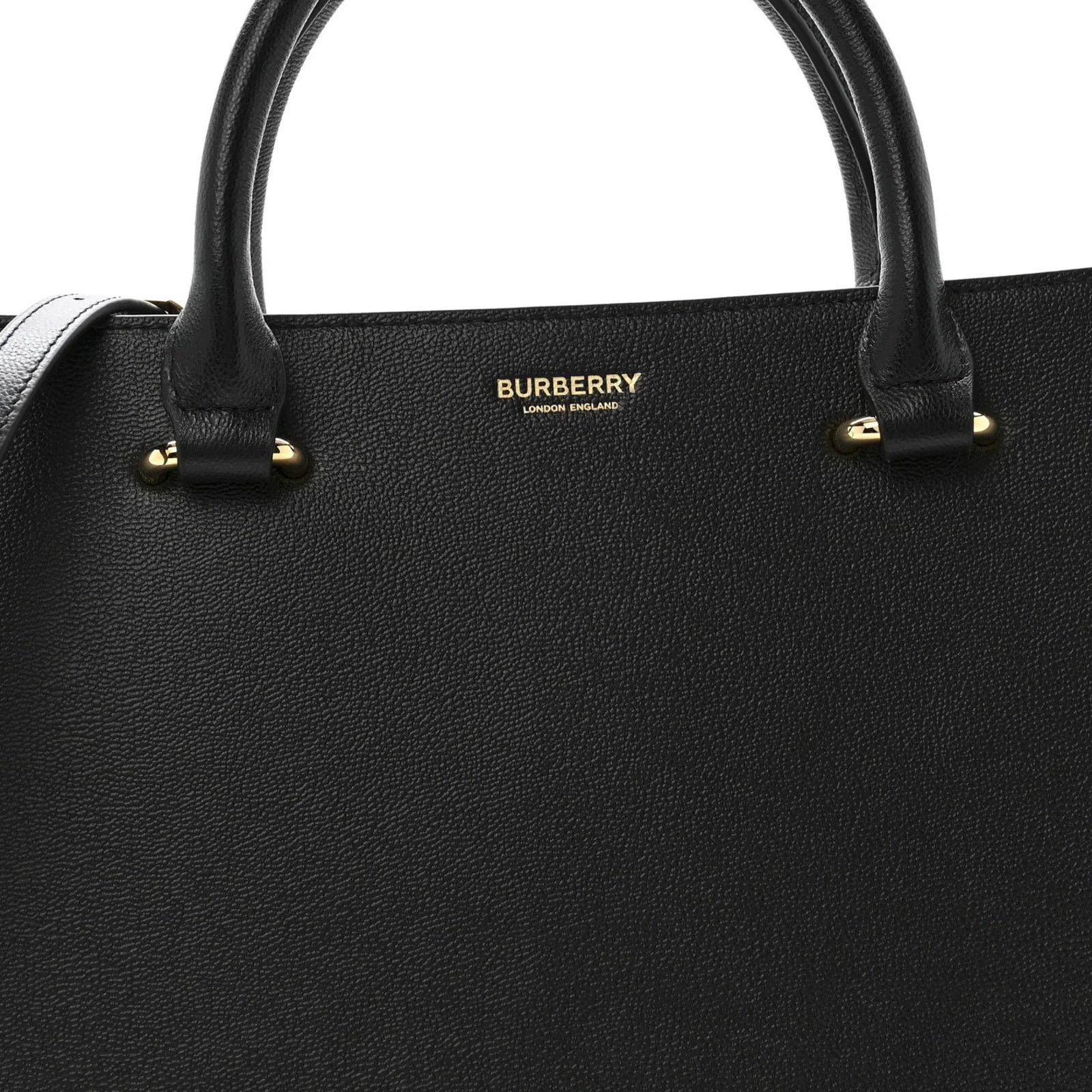 Burberry BURBERRY BANWELL BLACK LEATHER CHECK CANVAS HOULDER BAG $2K Size ONE SIZE - 11 Thumbnail