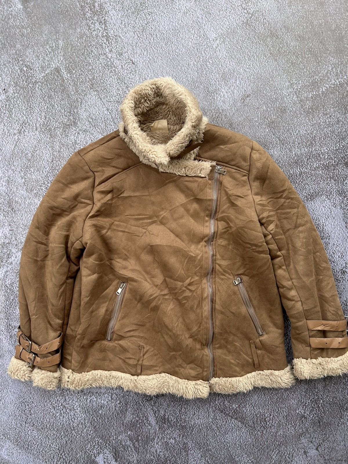 Japanese Brand NAK21 Assymetrical fur zipper winter style Ifsixwasnine lgb Size US L / EU 52-54 / 3 - 6 Thumbnail
