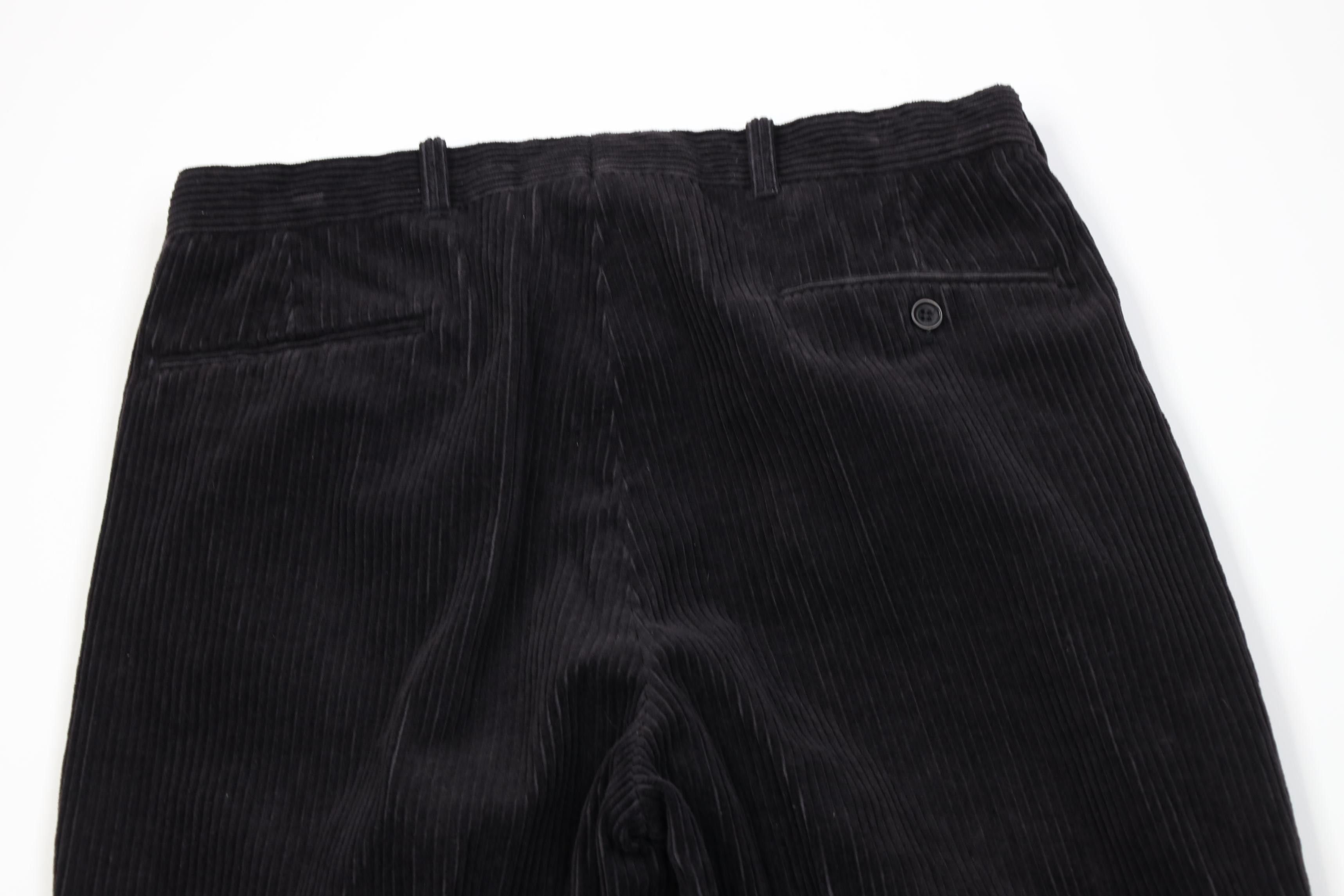 Vintage Vintage 90s Streetwear Wide Leg Corduroy Chino Pants Black Size US 34 / EU 50 - 11 Thumbnail