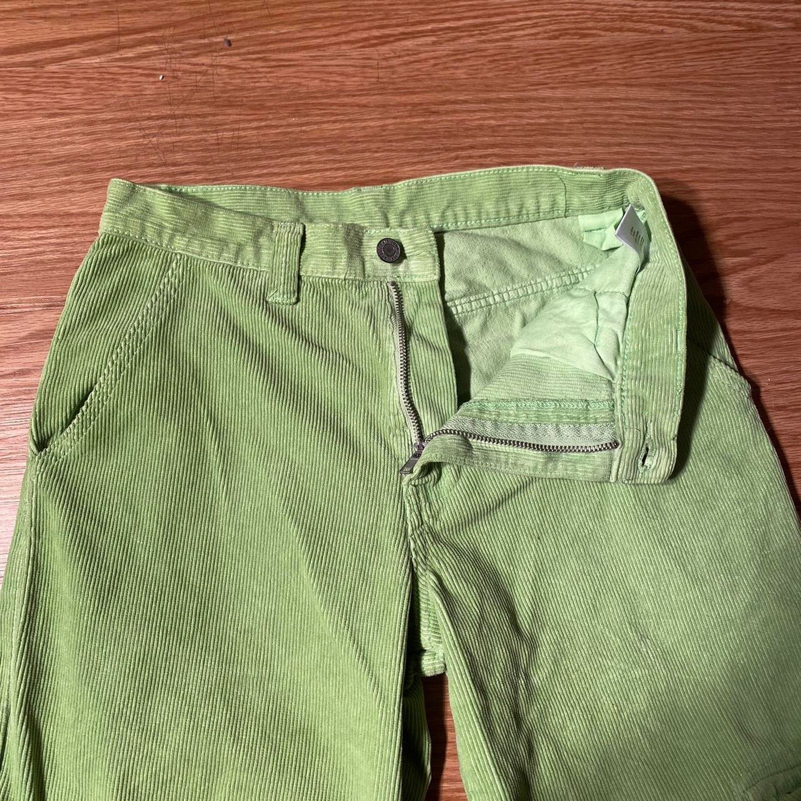 Pacsun Green corduroy pants Size 27" / US 4 / IT 40 - 4 Thumbnail