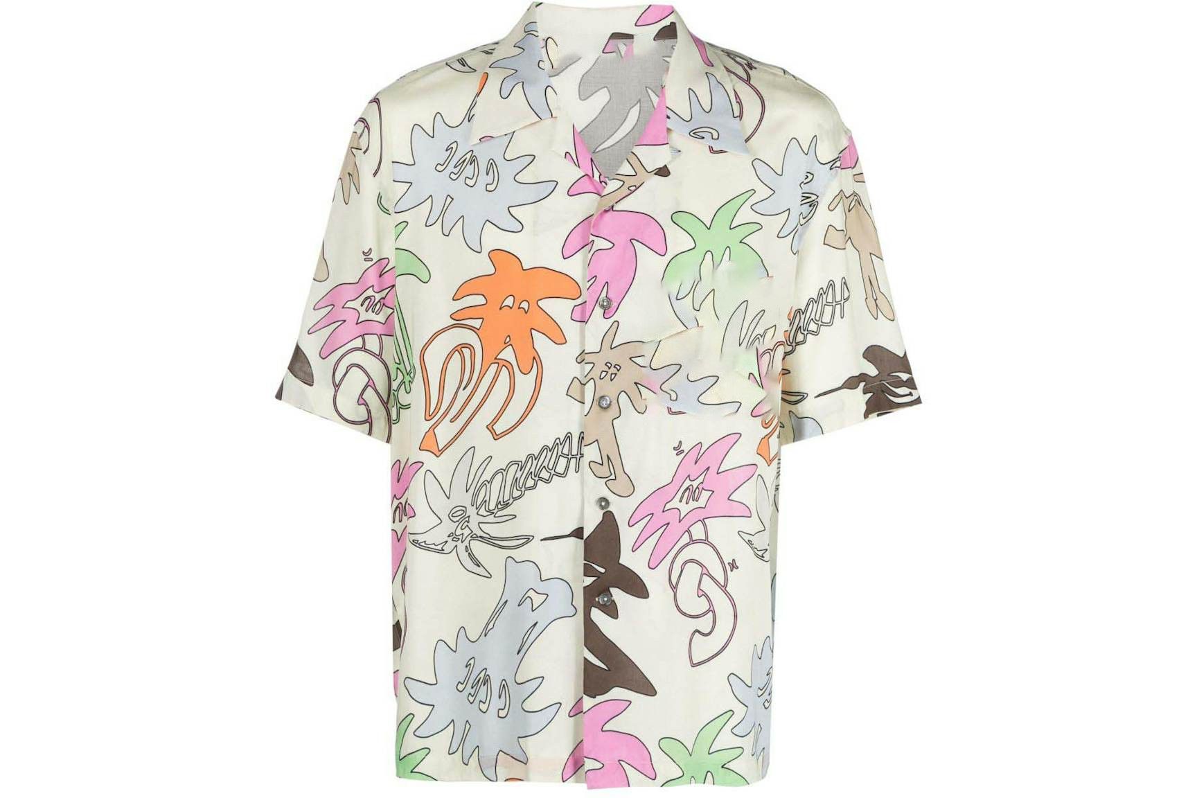Designer Men's Multicolor Casual Shirt – Short Sleeved Size US M / EU 48-50 / 2 - 3 Thumbnail