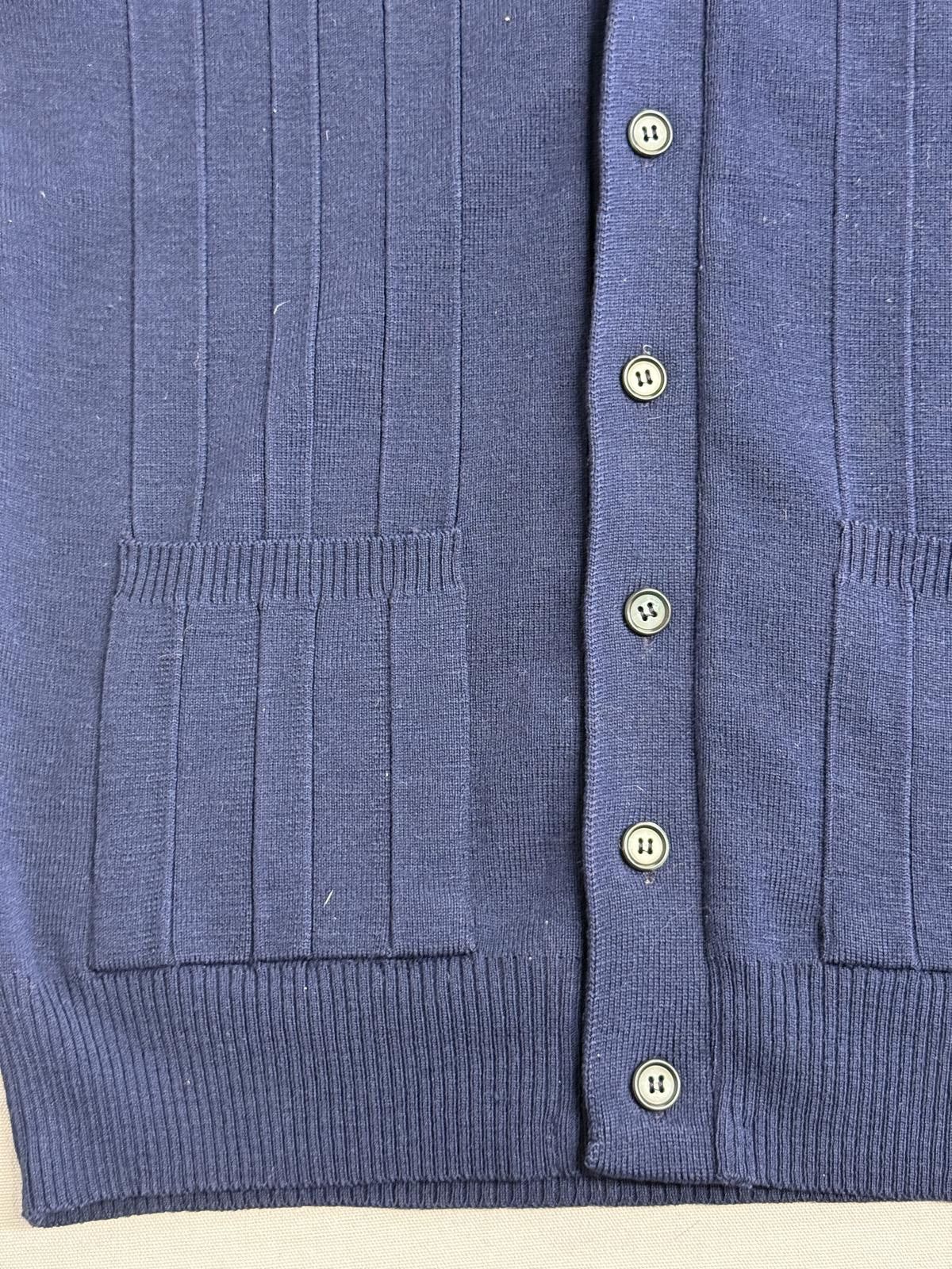 Other Oswal Magna Pure New Wool Navy Blue Mens Vest - Small Size US S / EU 44-46 / 1 - 3 Thumbnail
