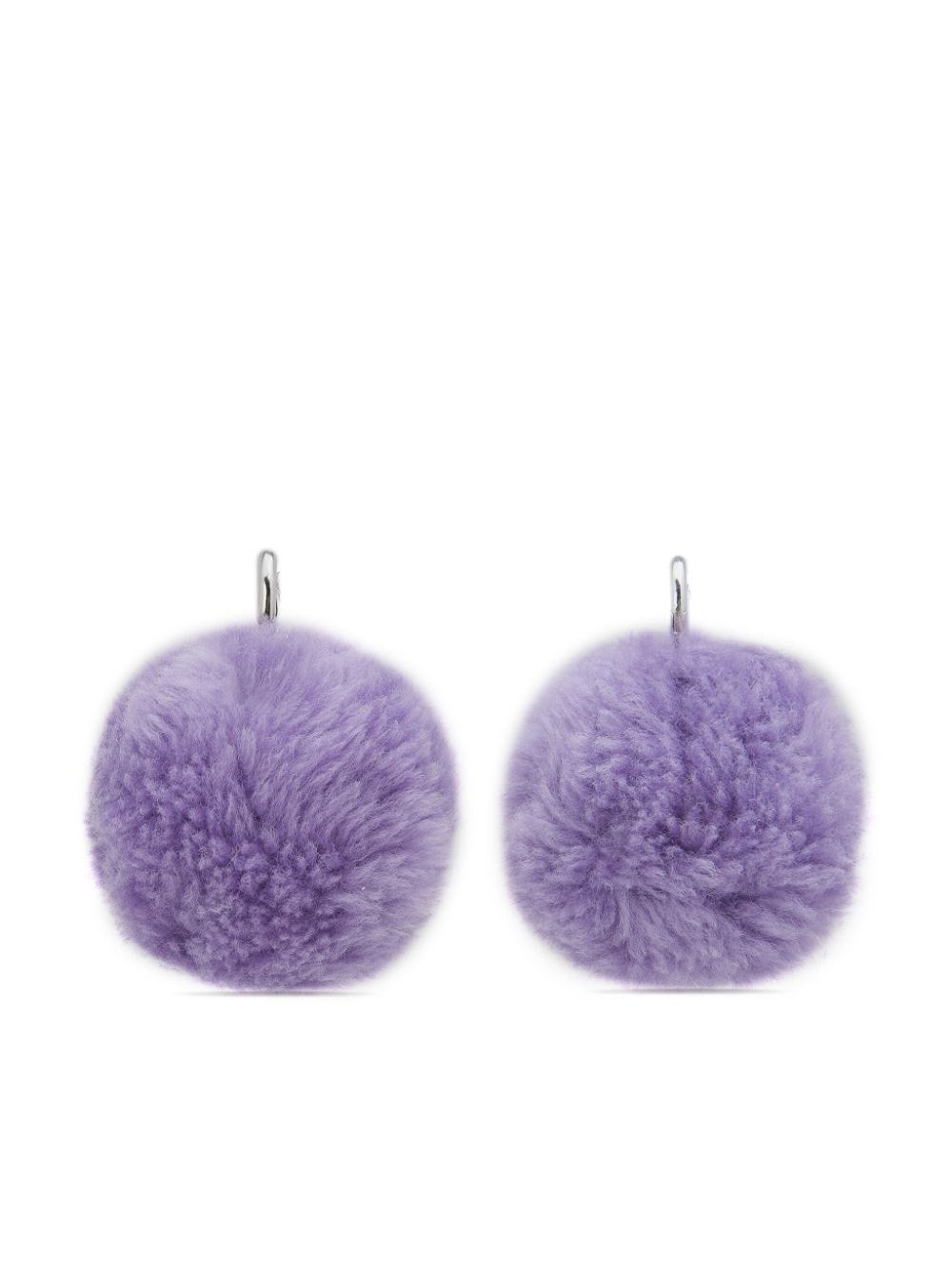 Marni o1w1db10125 Size:OS/ Pom Earrings in Purple Size ONE SIZE - 1 Thumbnail
