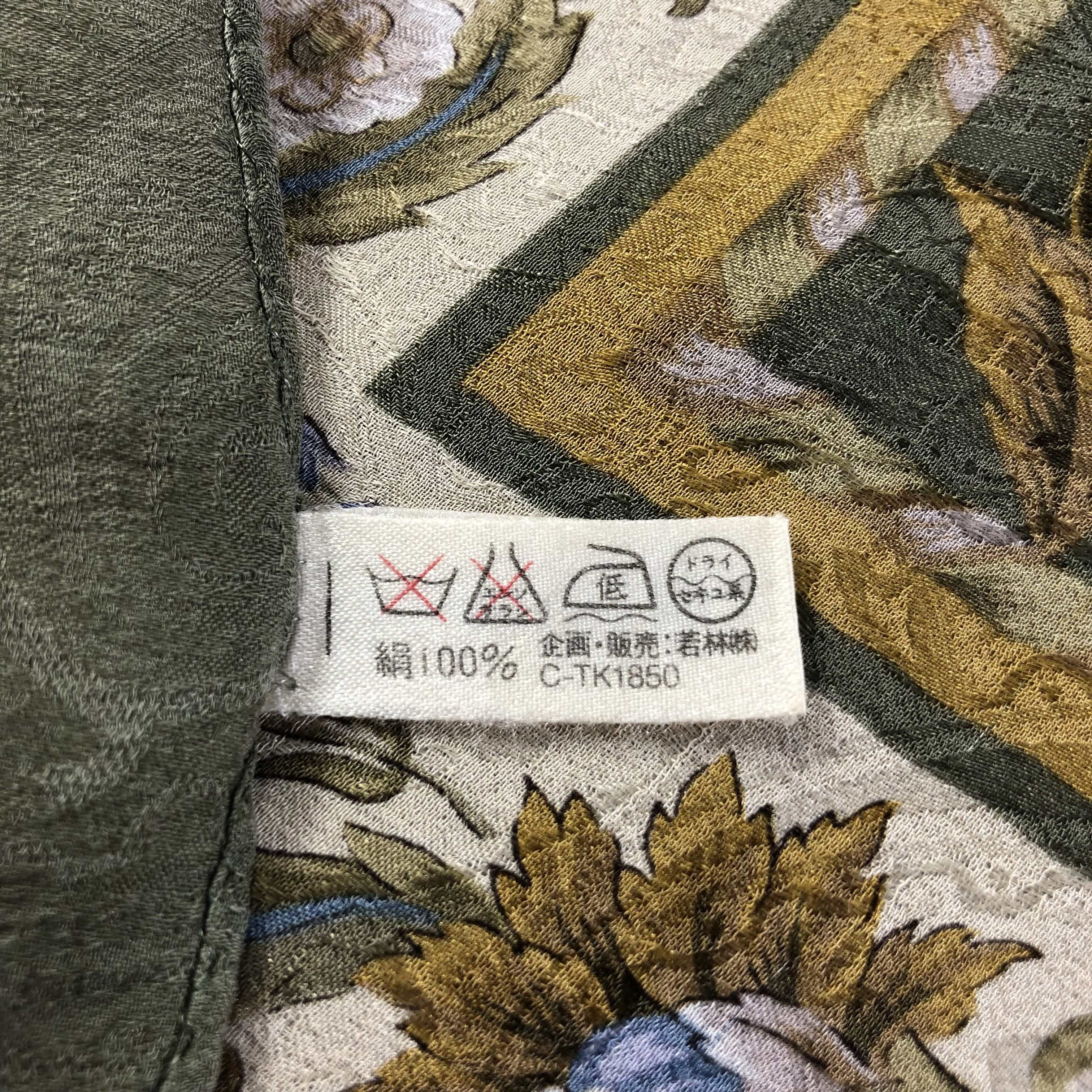 Japanese Brand Sorelle Fontana Paisley Silk Scarf M961 Size ONE SIZE - 5 Thumbnail